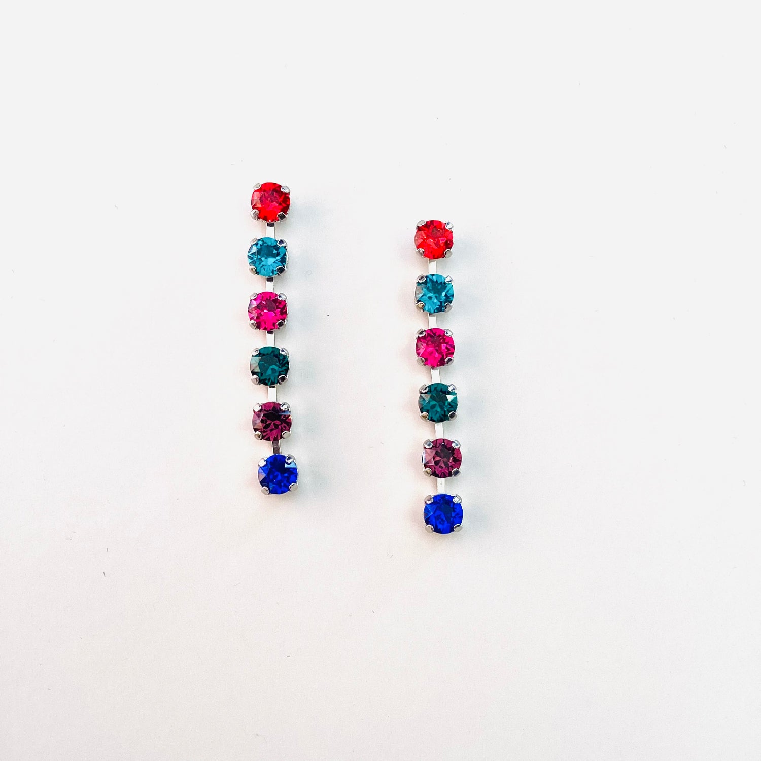 6mm Polka Dot Earrings in Jewel Tones