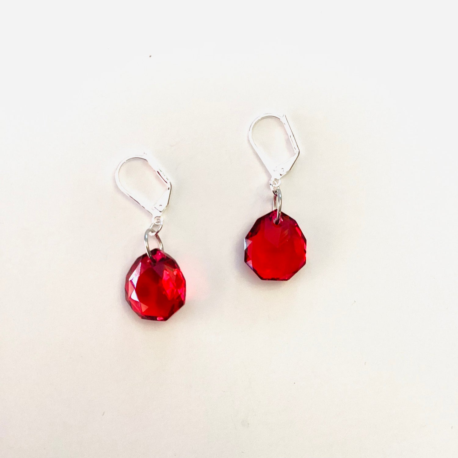 Magical Drop Earrings in Scarlet