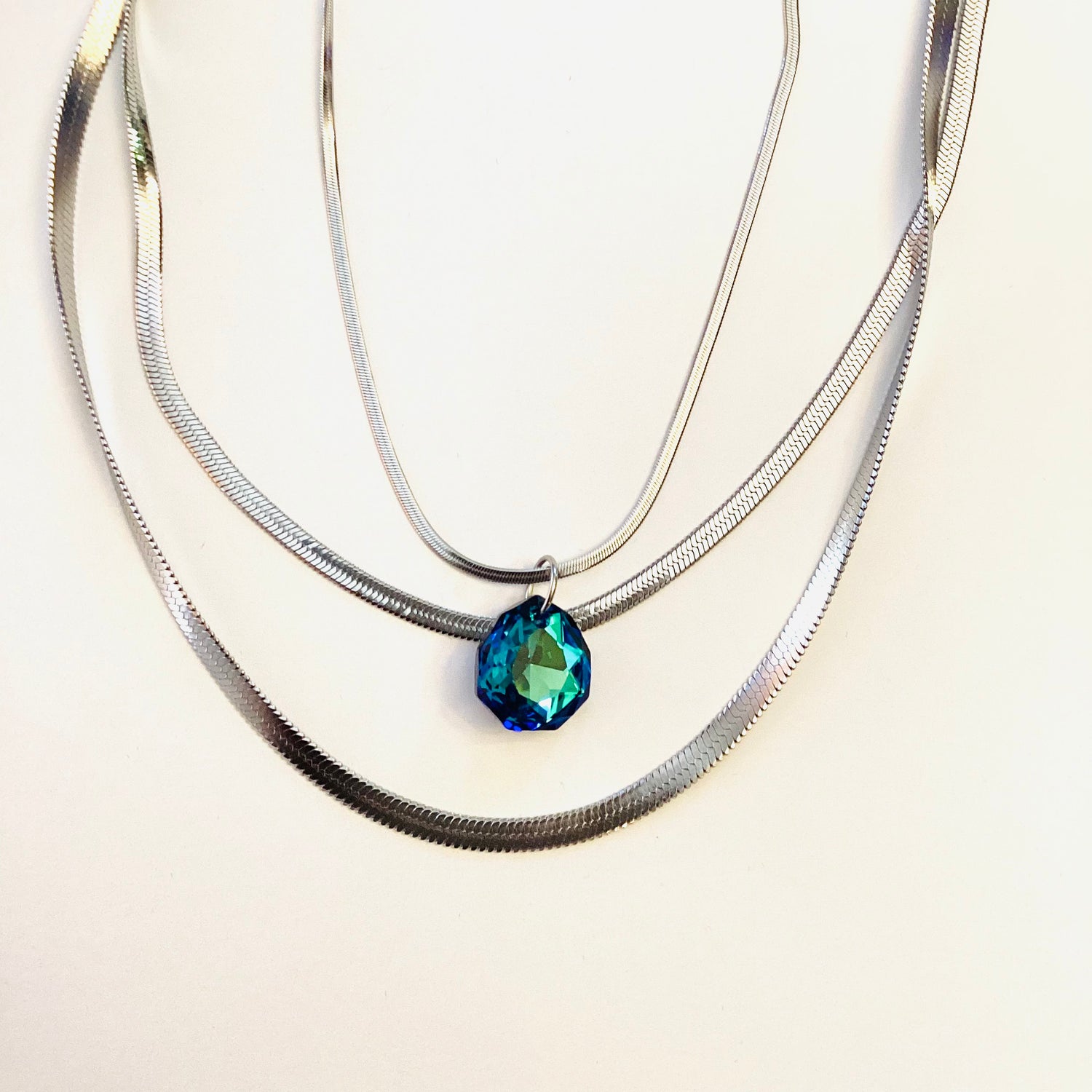 Magical Drop Necklace in Bermuda Blue