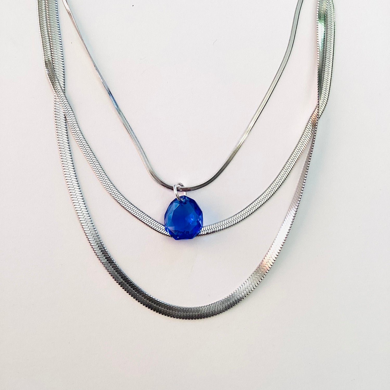 Magical Drop Necklace in Sapphire