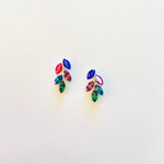 Short Waterfall Earrings in Jewel Tones - KaraMarie