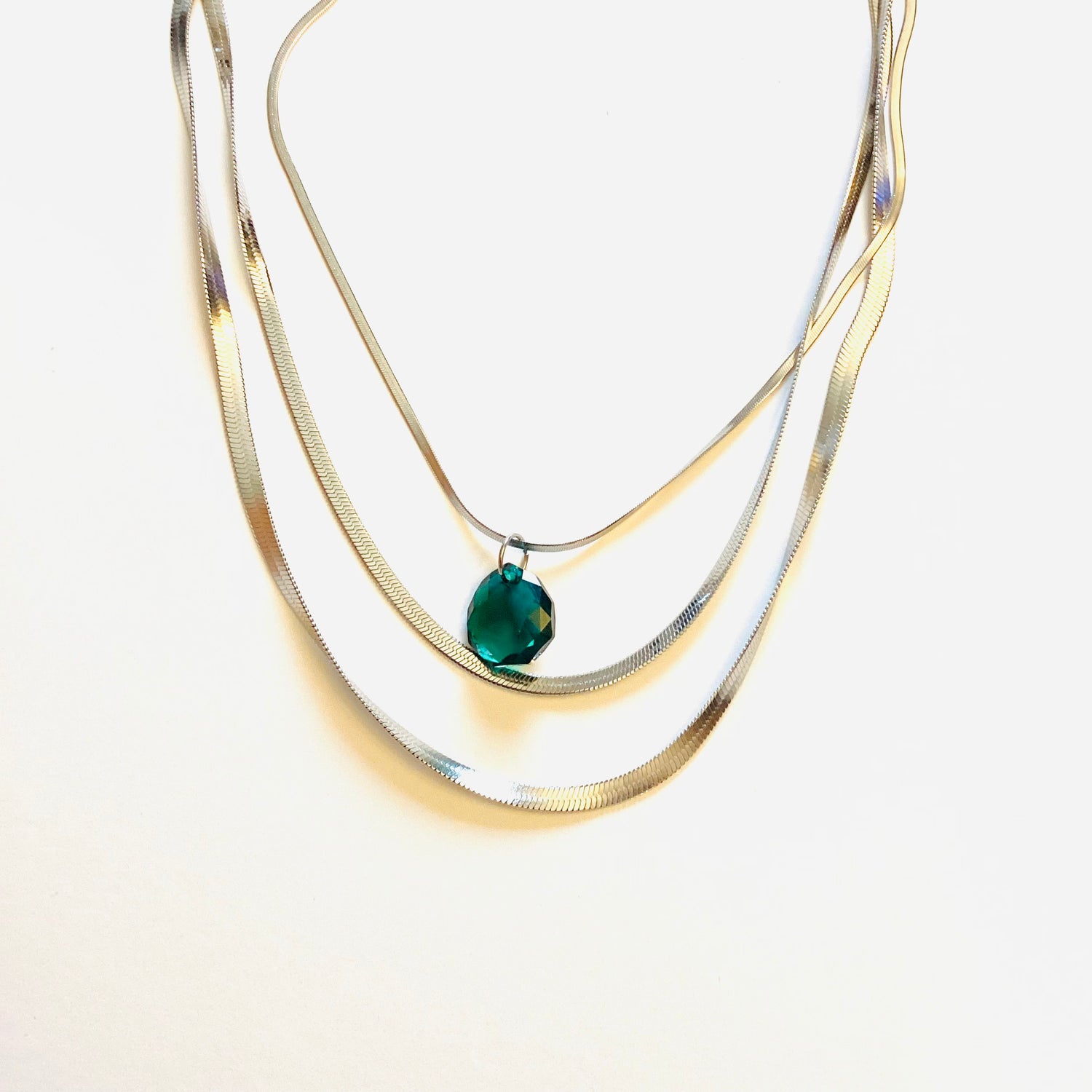 Magical Drop Necklace in Emerald - KaraMarie