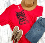 Smart Cat Graphic Tee - KaraMarie