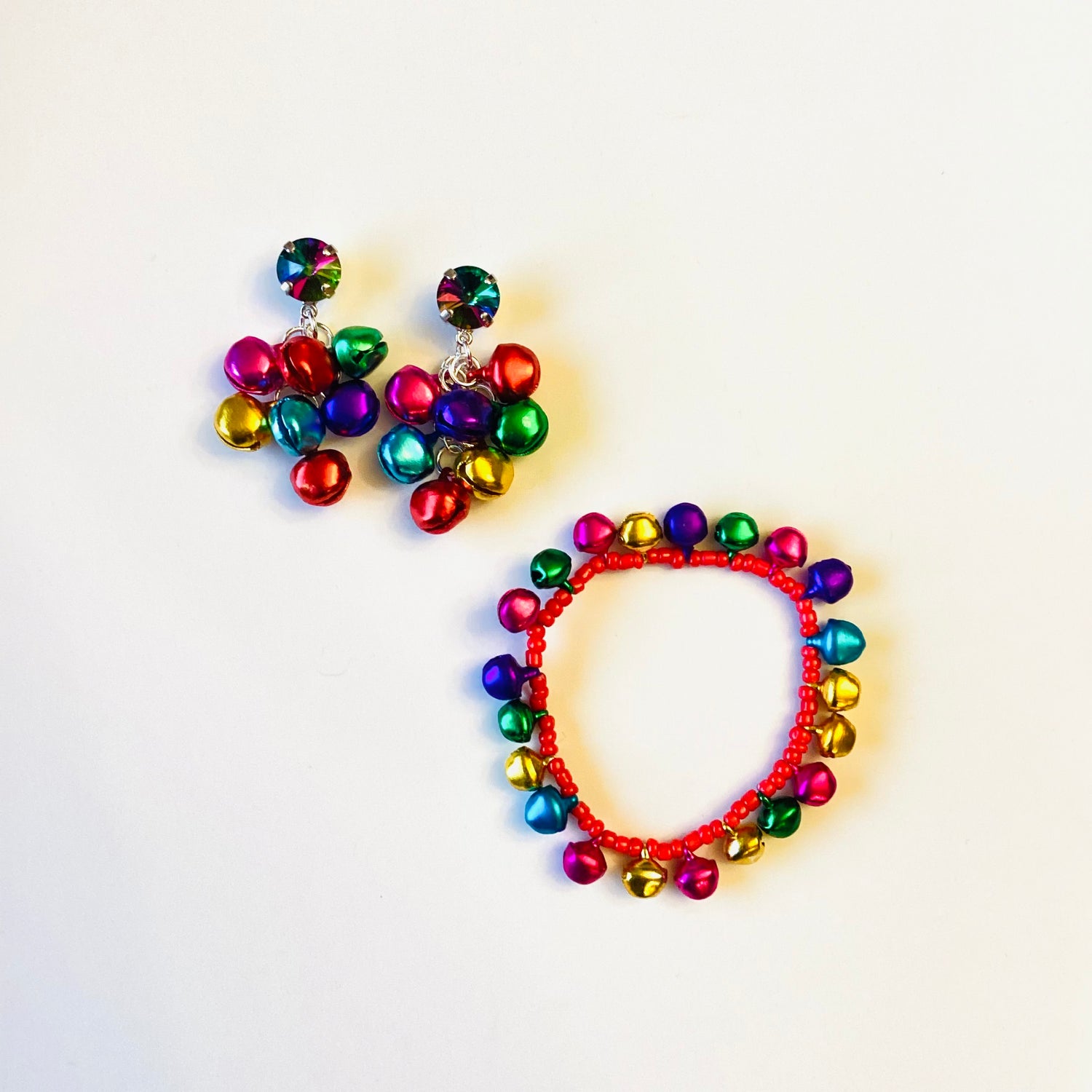 Colorful Bell Earrings in Electra - KaraMarie