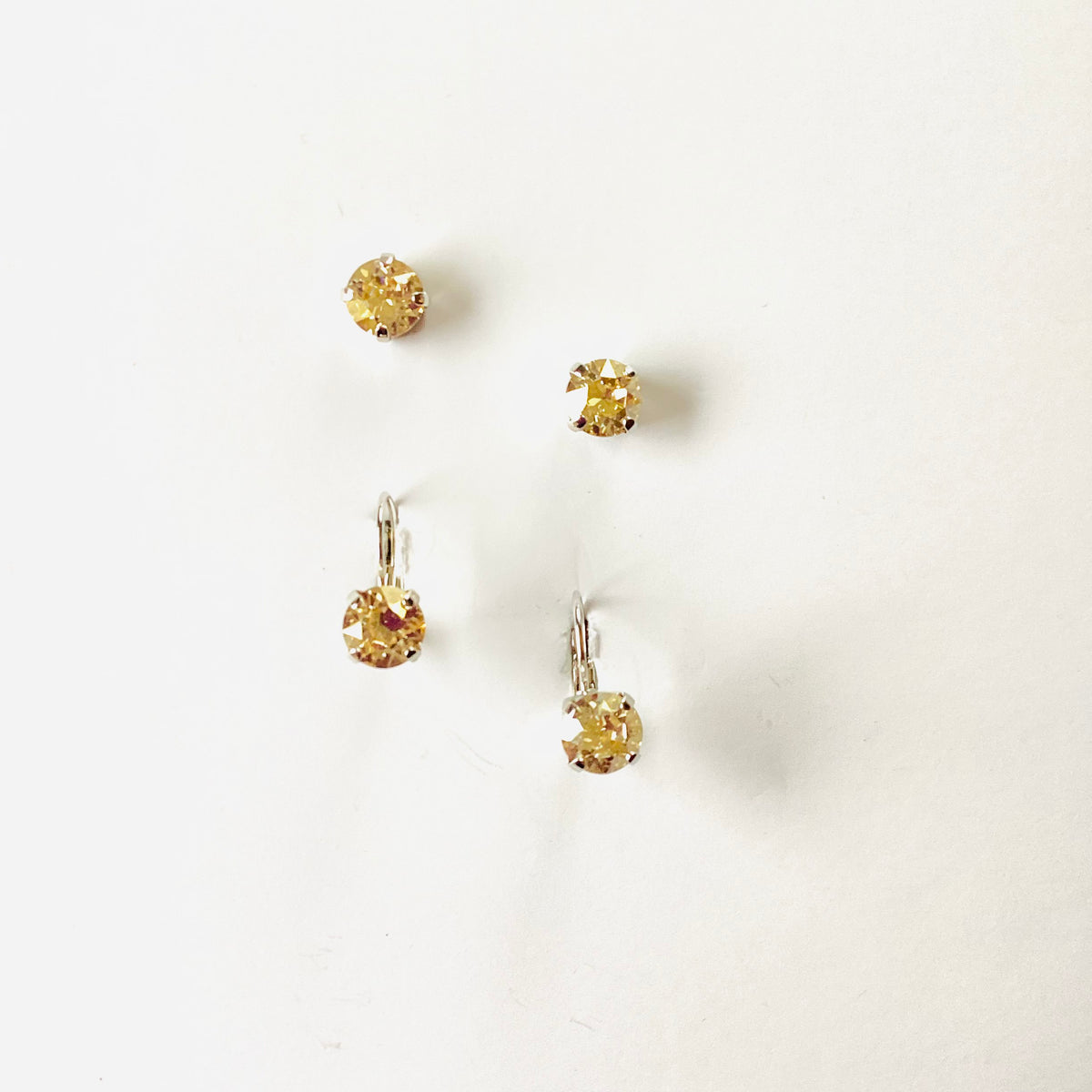 8mm Drop OR Post in Champagne - KaraMarie