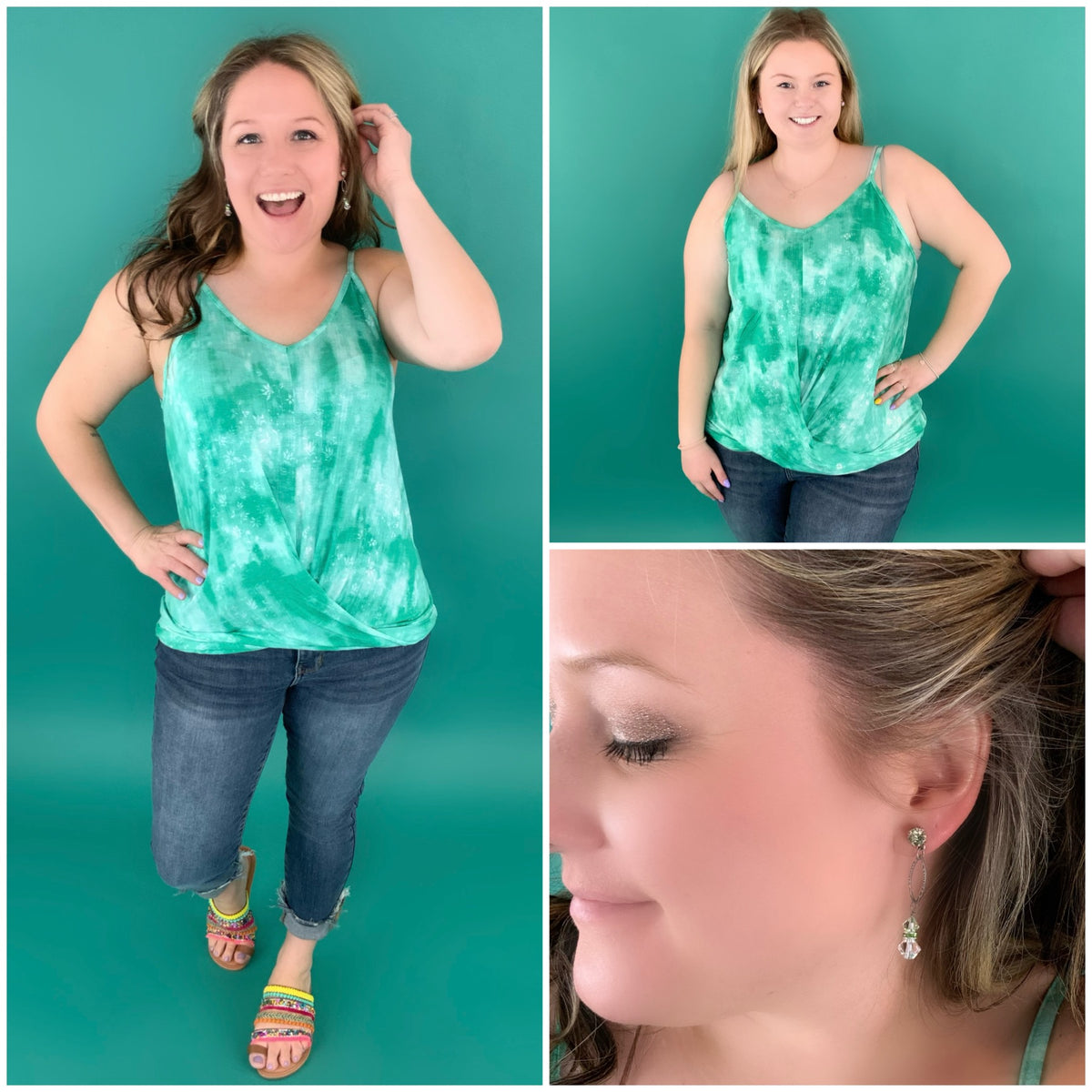 Cool It Now Earrings in Mint Green - KaraMarie