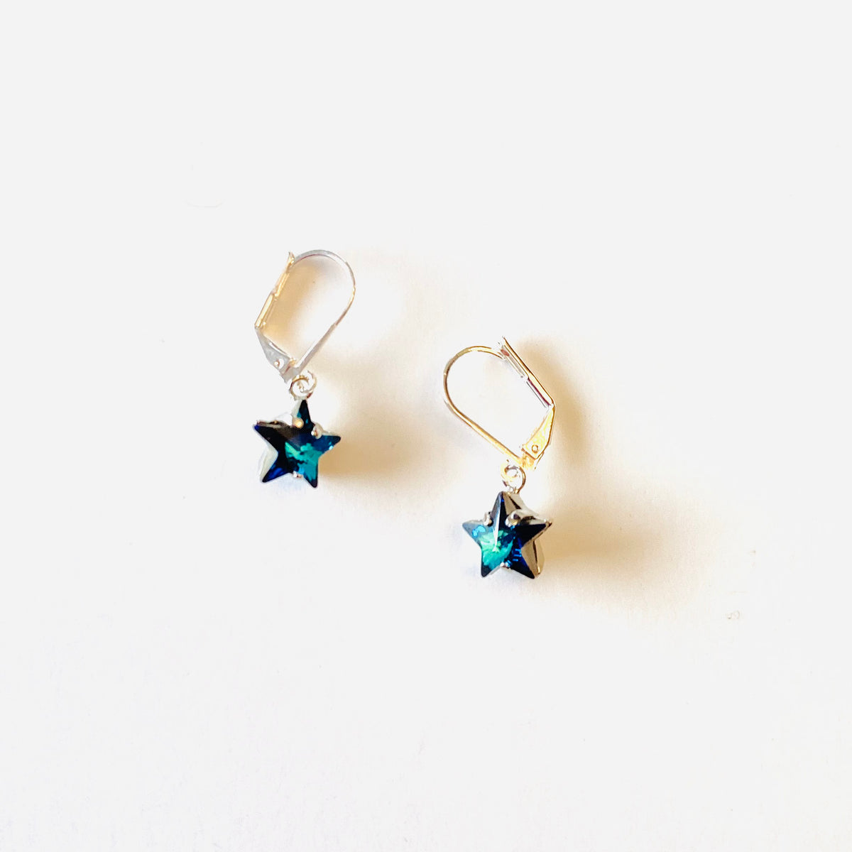 Star Earrings in Bermuda Blue - KaraMarie