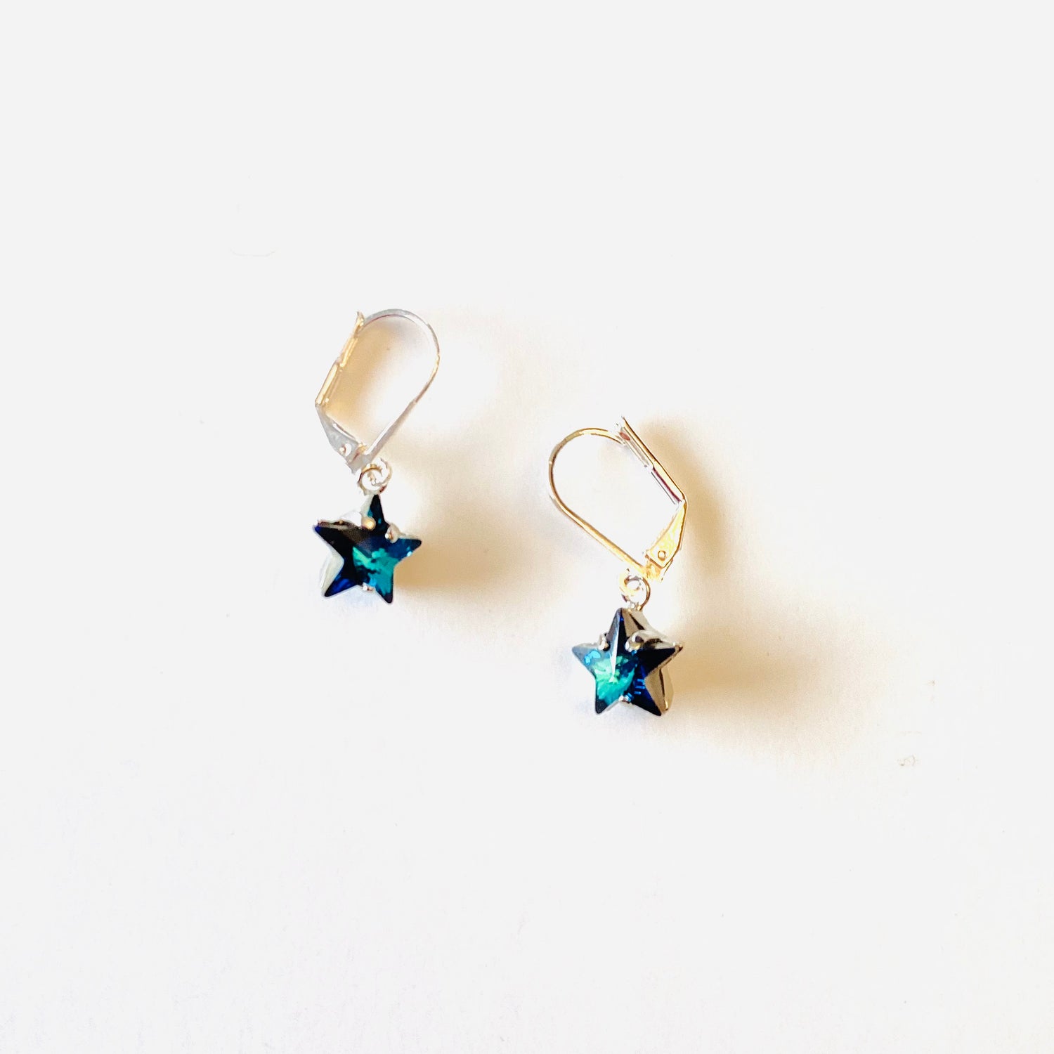 Star Earrings in Bermuda Blue - KaraMarie