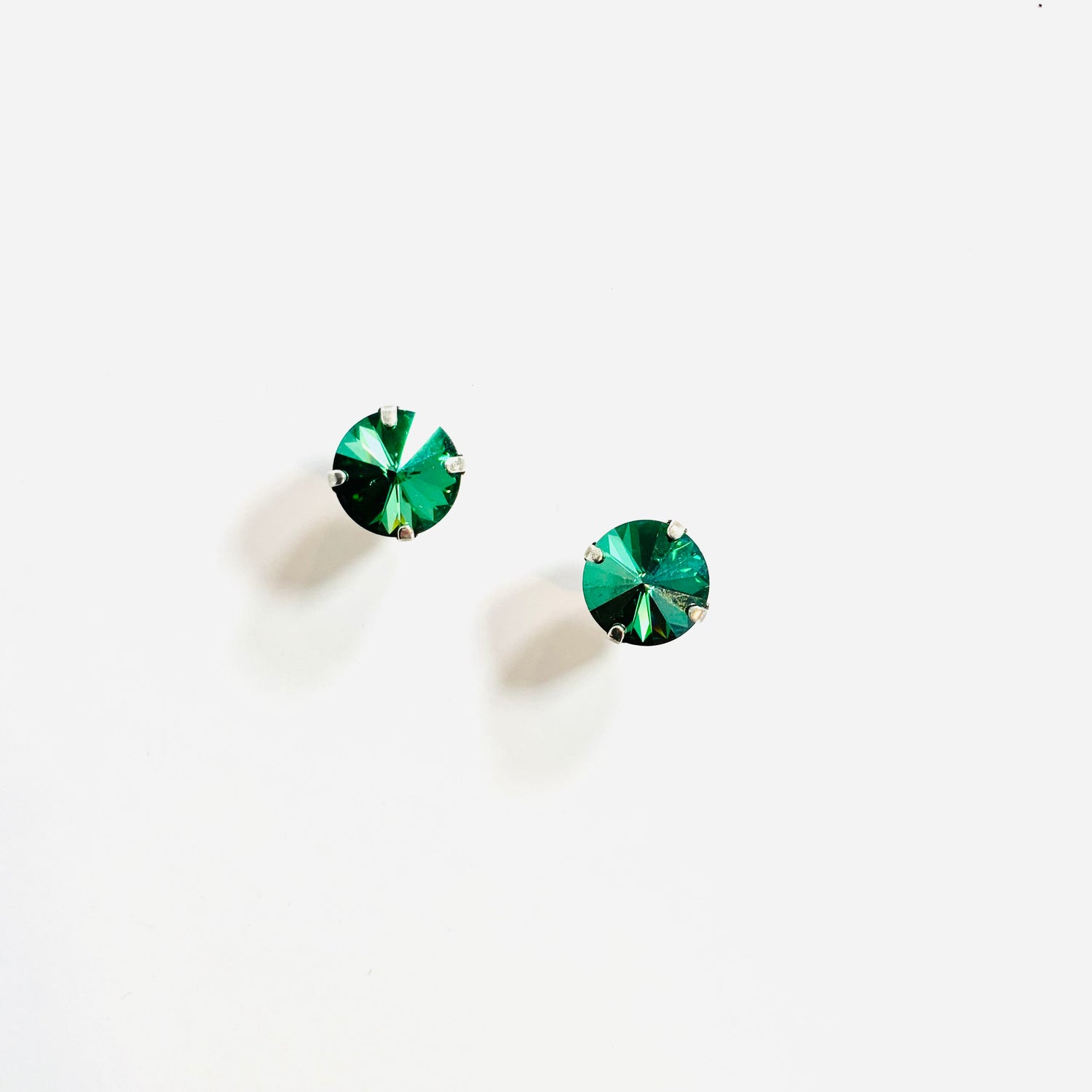 12mm Post Earring in Green Envy