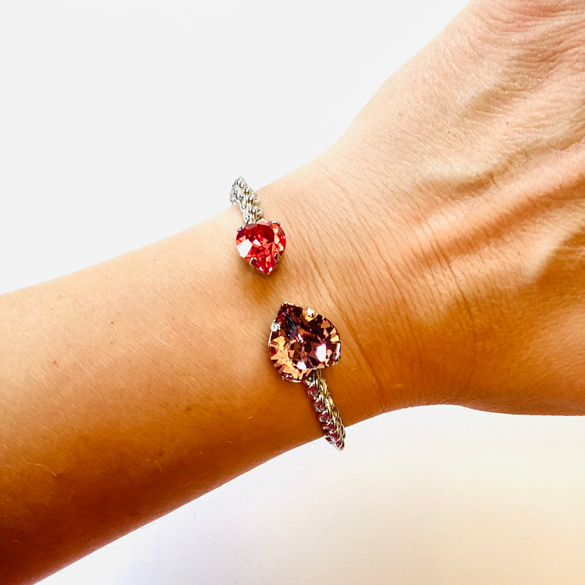 Heart Open Bangle Bracelet - KaraMarie