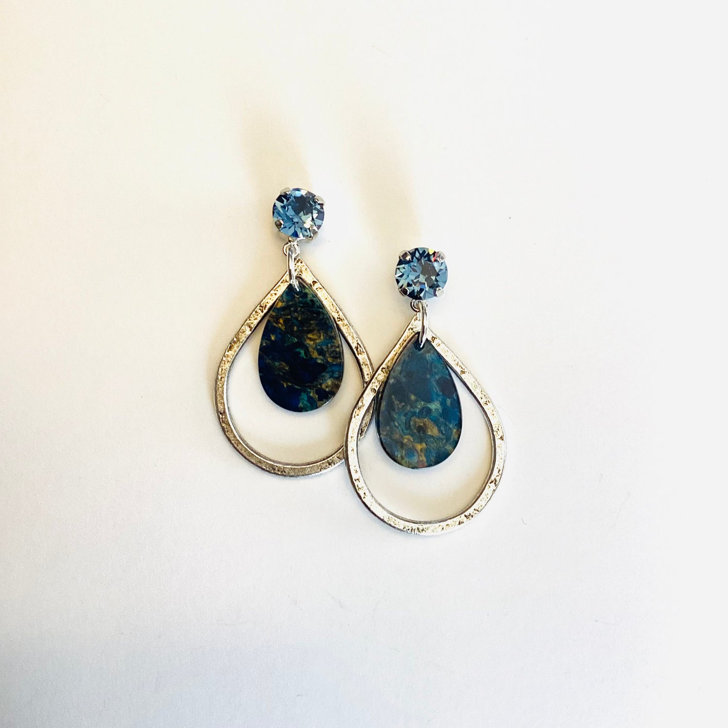 Midnight Ocean Floating Earrings