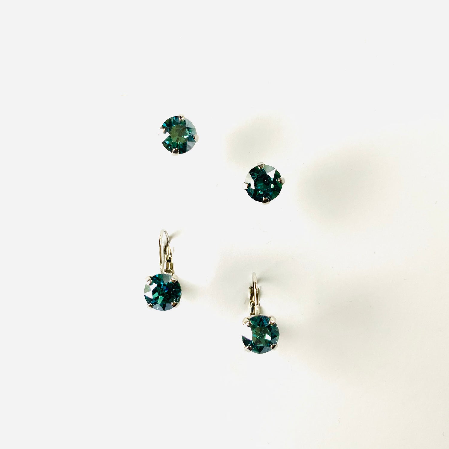 8mm Drop OR Post in Light Turquoise Mystique - KaraMarie