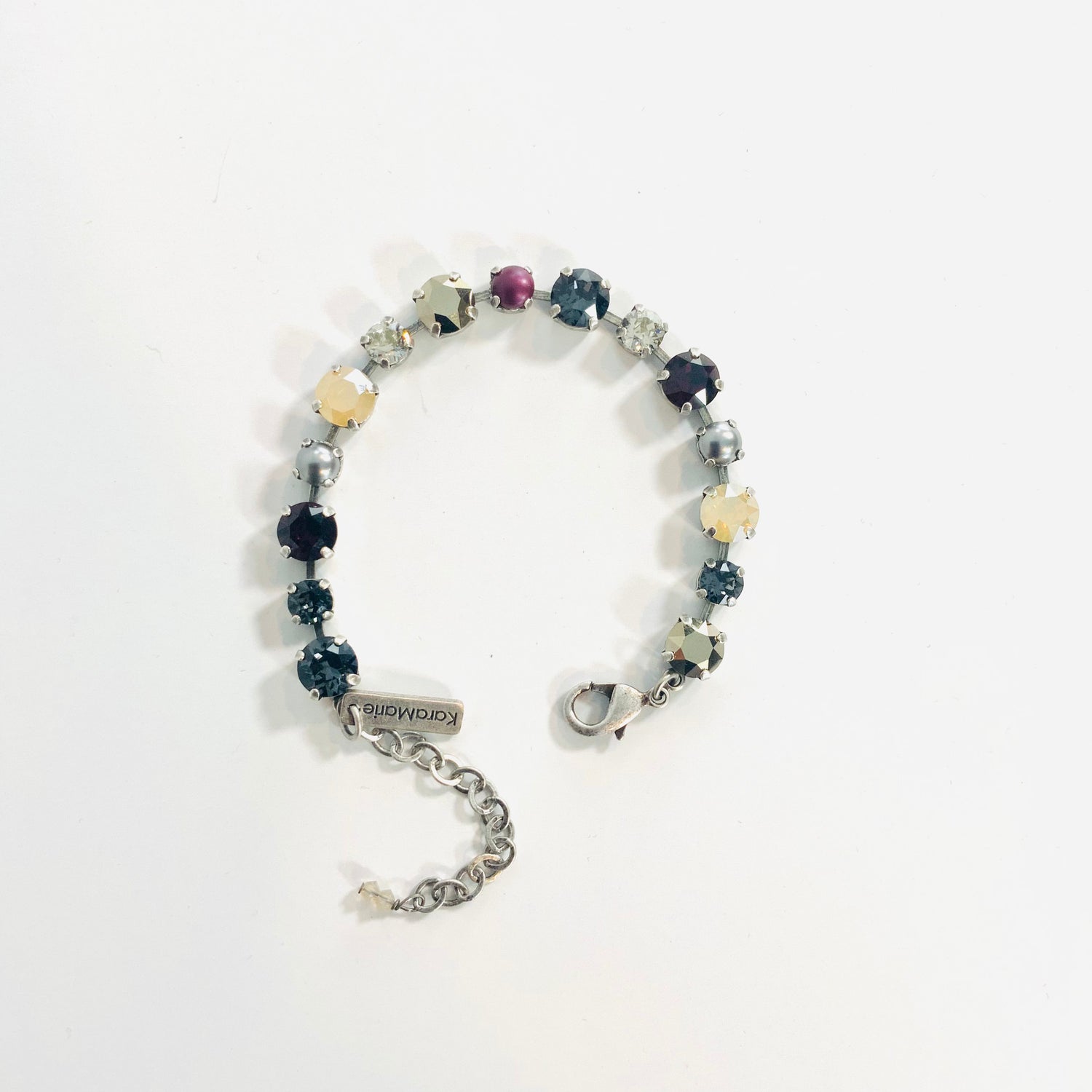 Diamonds Bracelet featuring White Opal Golden Shadow