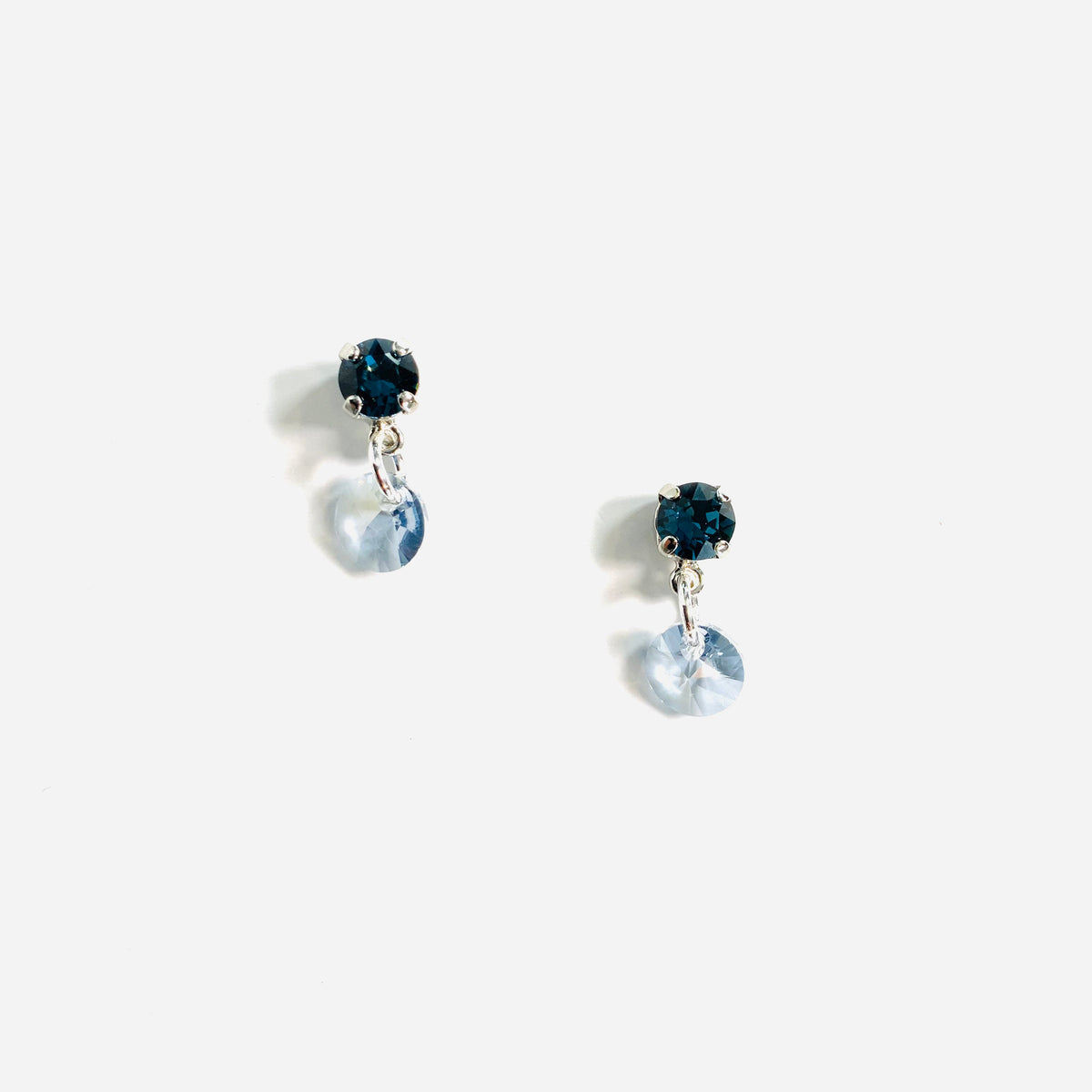 Dainty 6mm Earrings in Denim Blue - KaraMarie