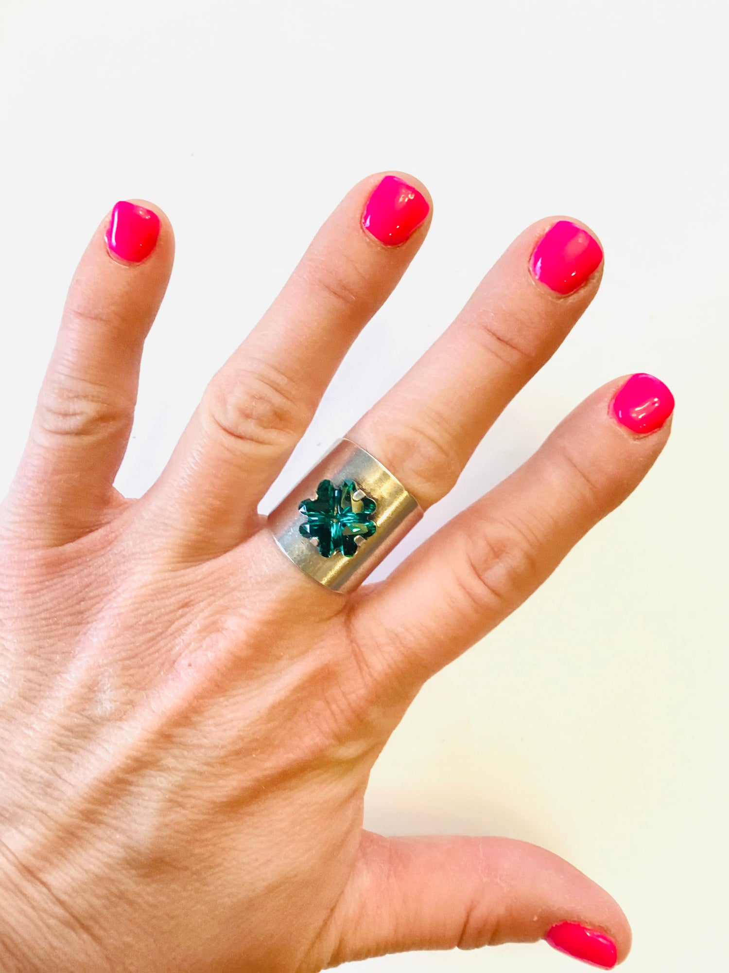 Clover Ring {Emerald or Peridot}