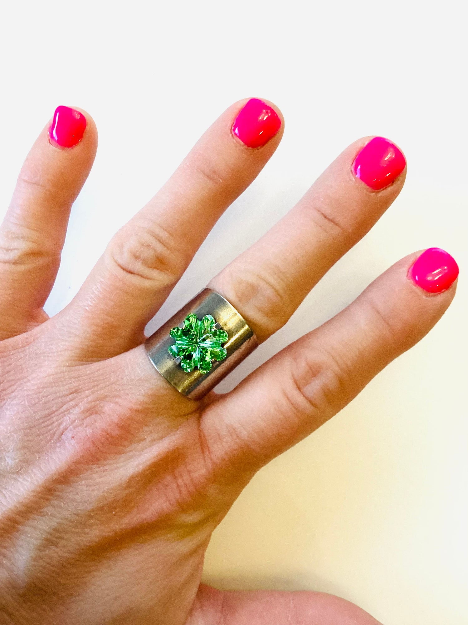Clover Ring {Emerald or Peridot}