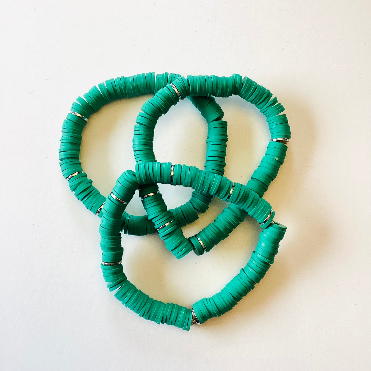 Pine :: Heishi Stretch Bracelet {NO CHARM}