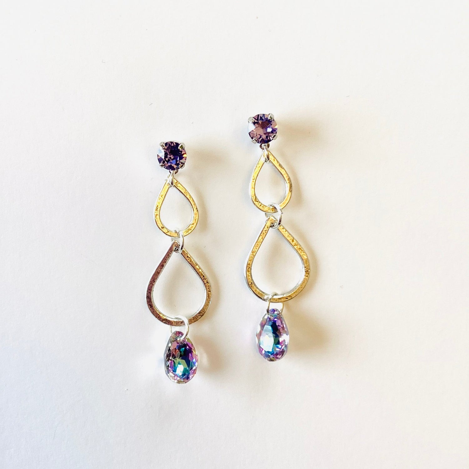 Wave of Teardrop Earrings