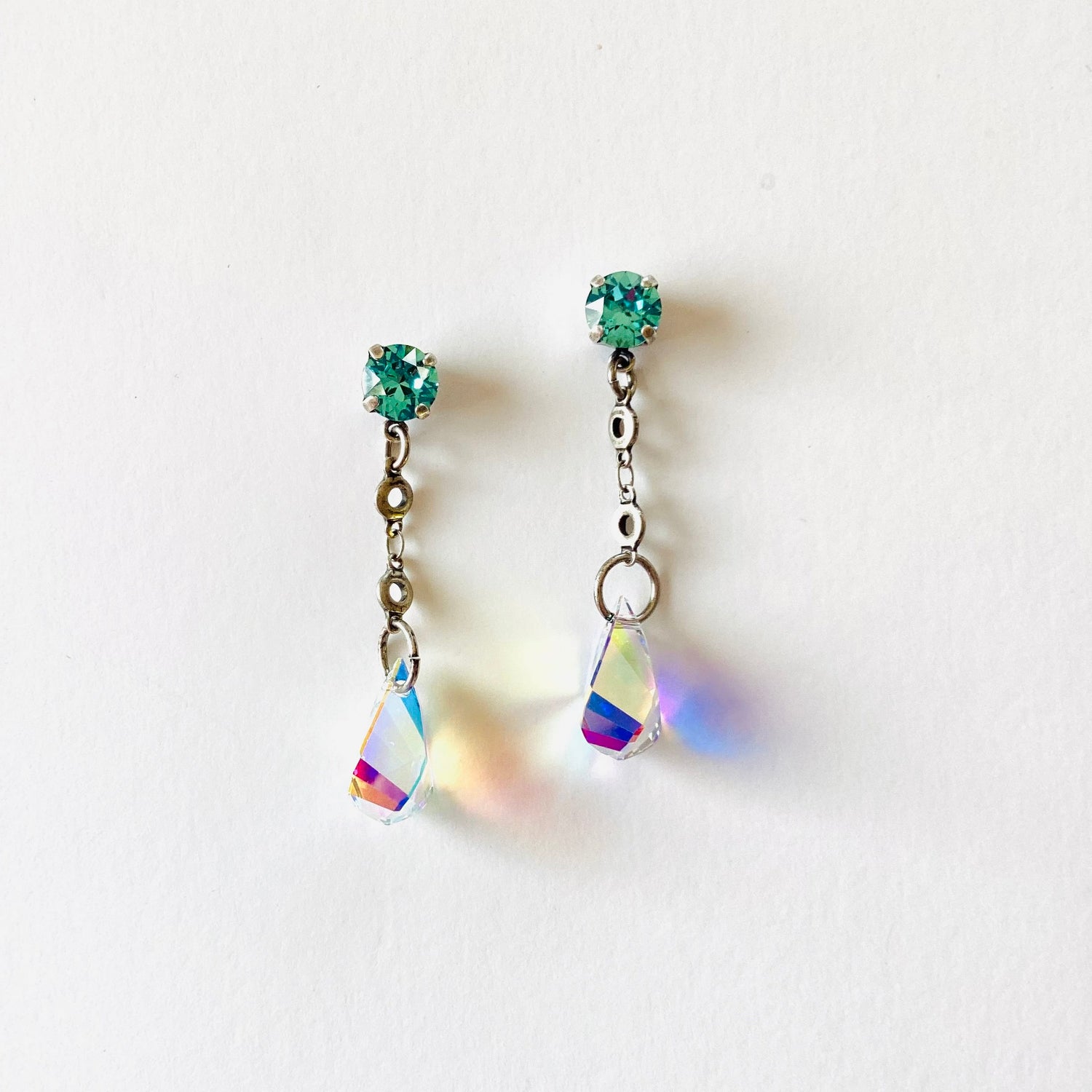 Drops of Rainbow Helix Earrings - KaraMarie