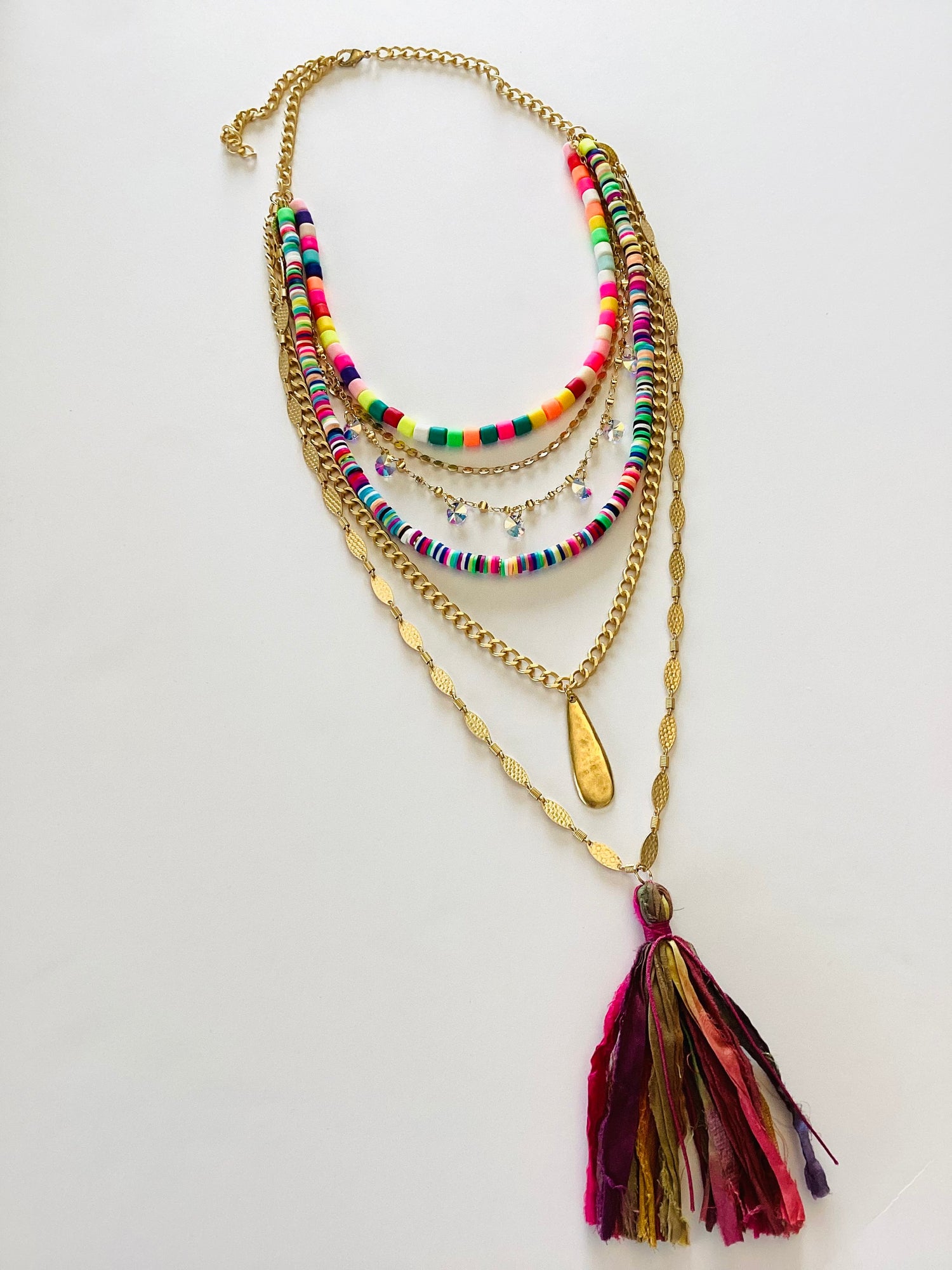 Layers of Color Statement Necklace in Carnivale