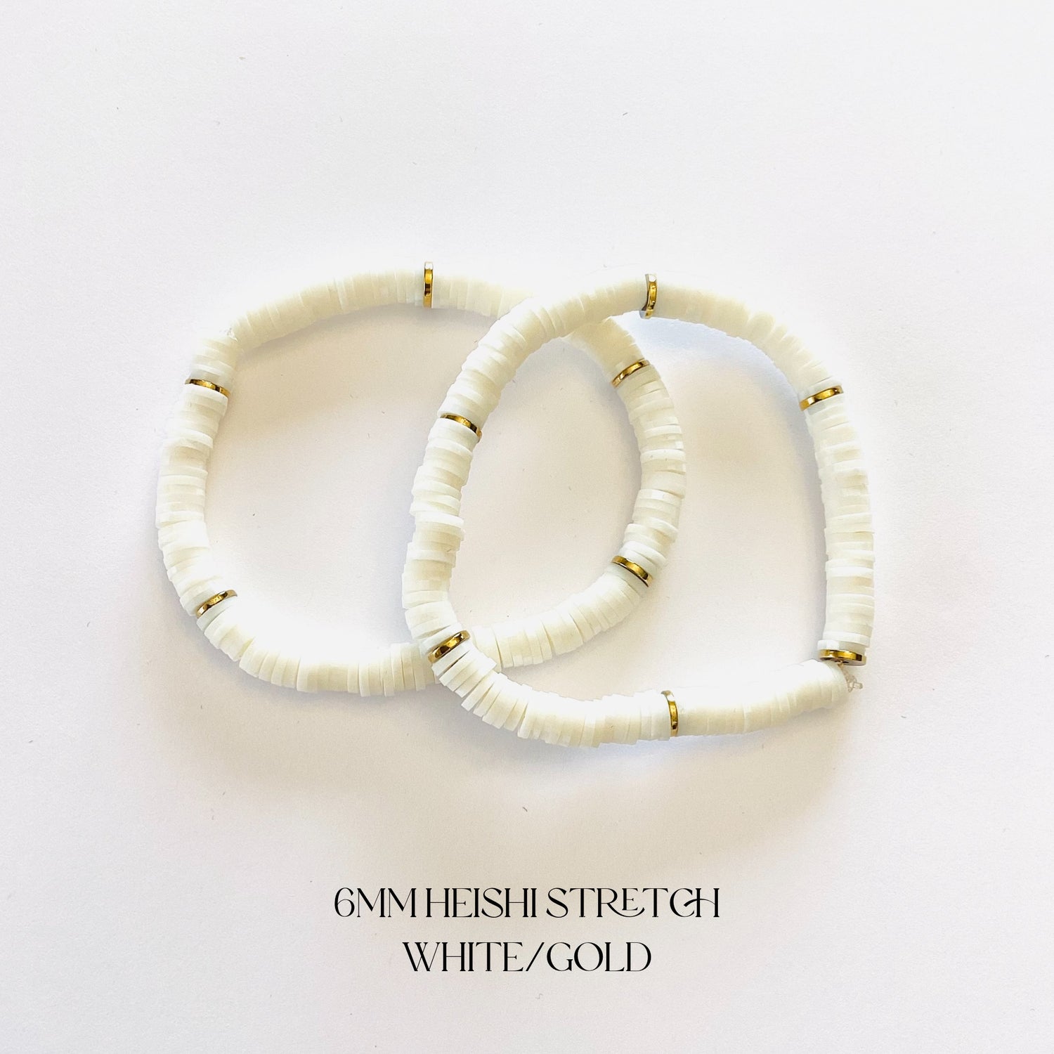Ivory Glow Collection :: Heishi Stretch Bracelet Stack {Multiple Colors!}
