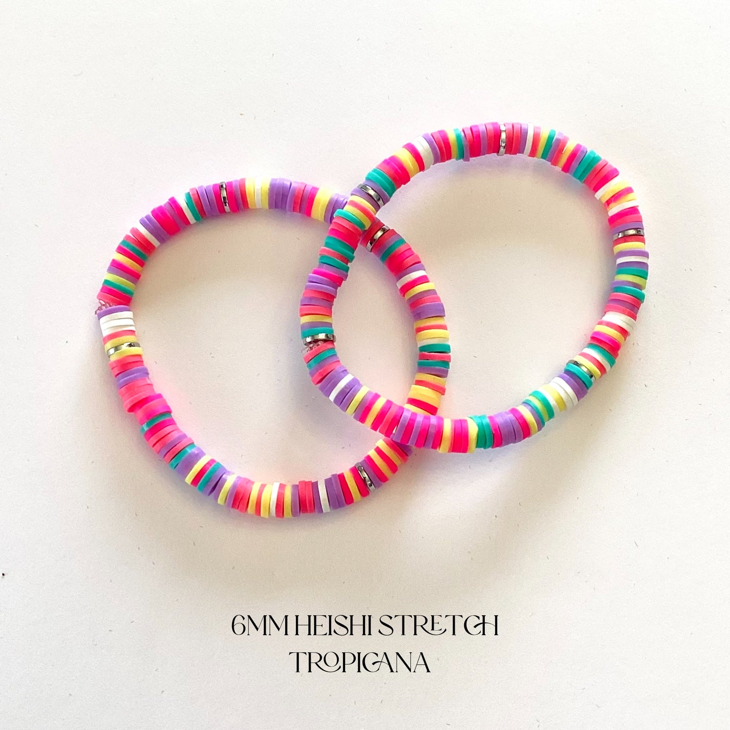 Tropicana Collection :: Heishi Stretch Bracelet Stack {Multiple Colors!}