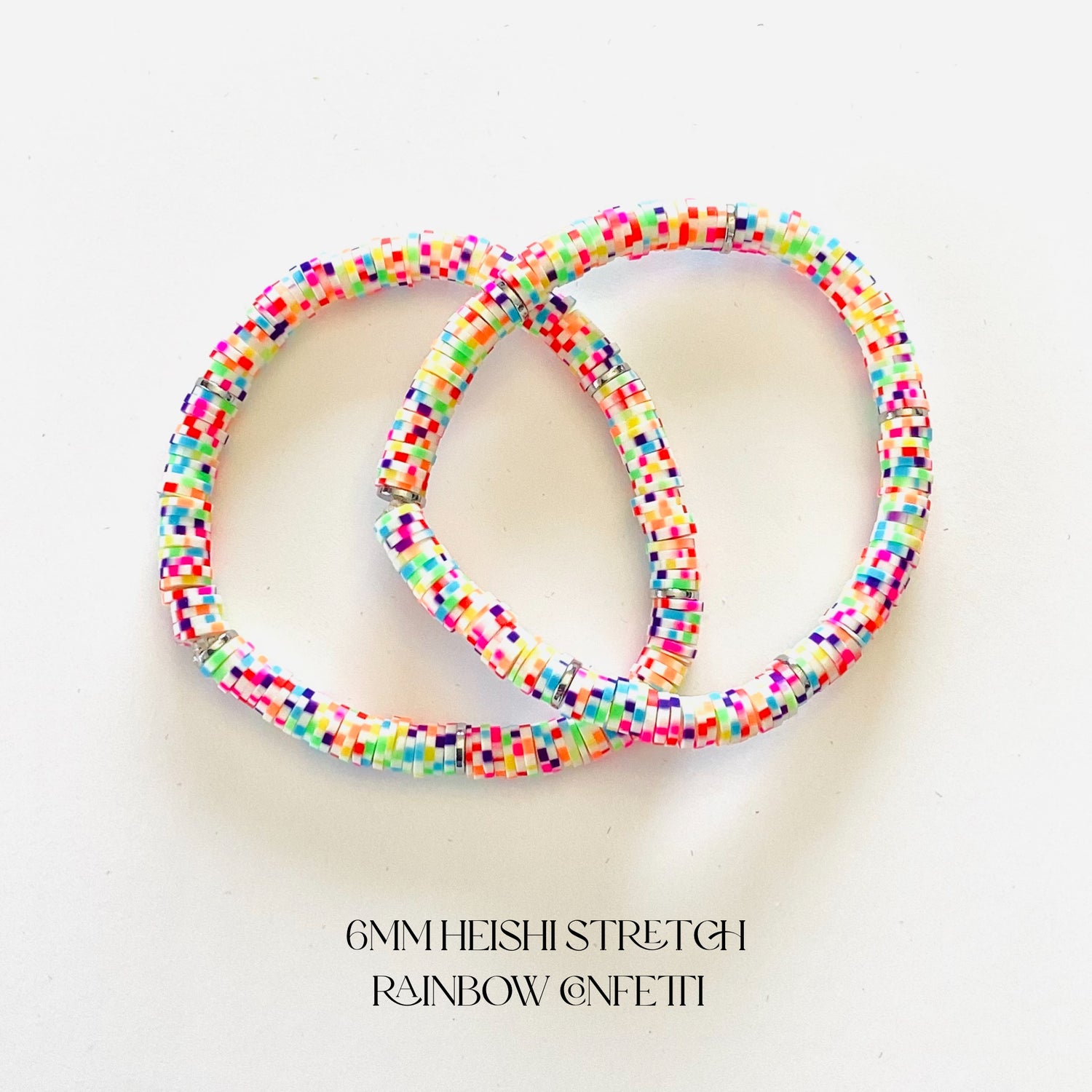 Rainbow Bright Collection :: Heishi Stretch Bracelet Stack {Multiple Colors!}