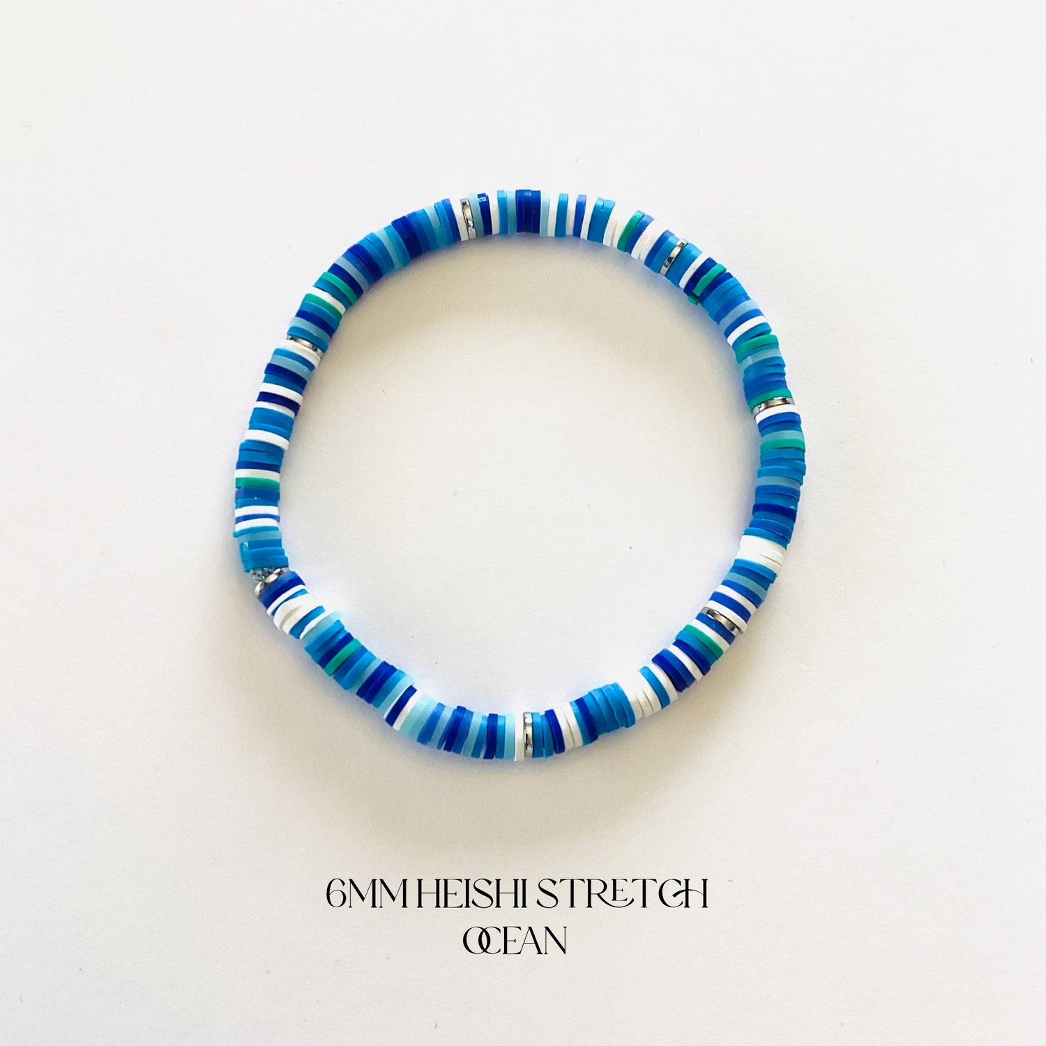 Ocean Breeze Collection :: Heishi Stretch Bracelet Stack {Multiple Colors!} - KaraMarie