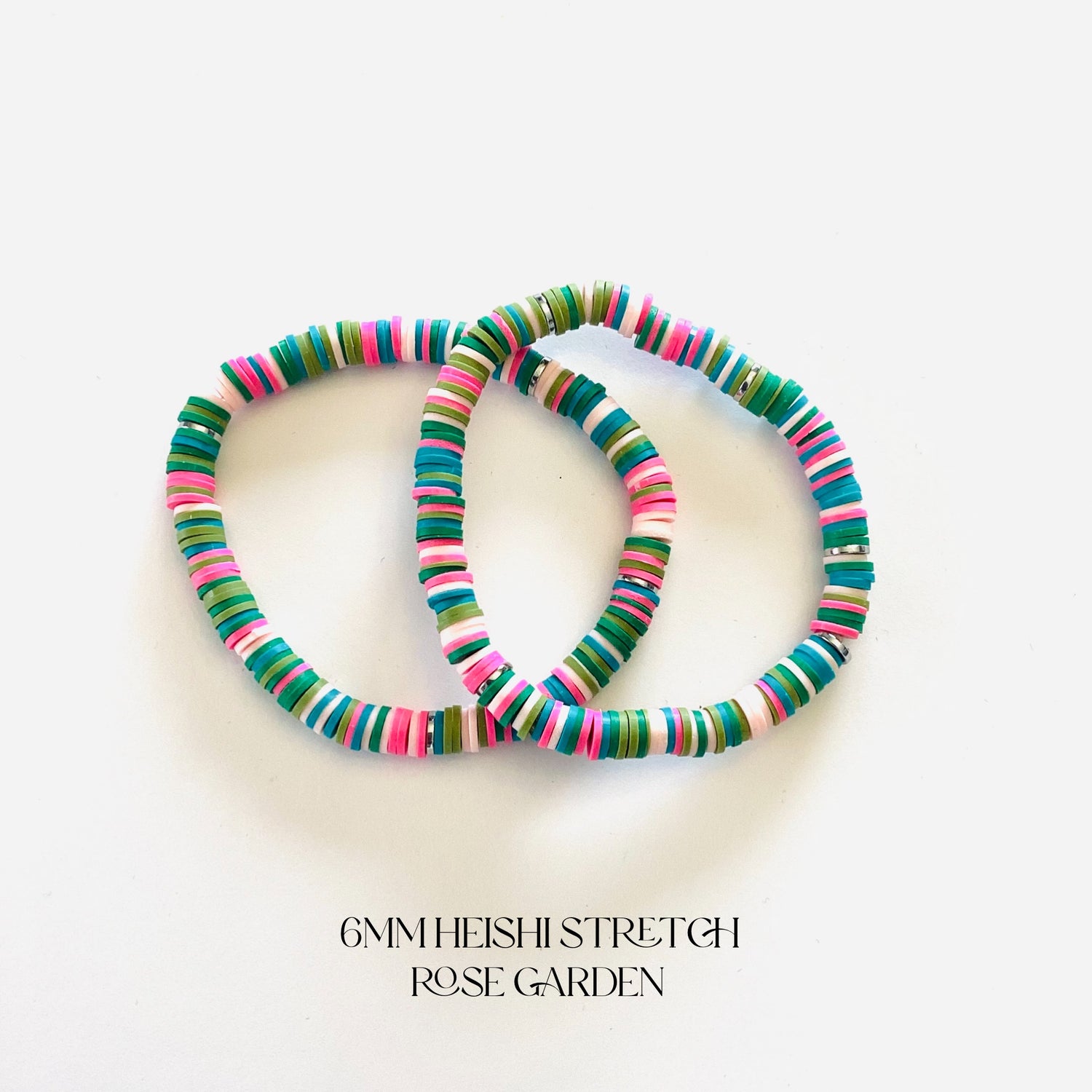 Rose Garden Collection :: Heishi Stretch Bracelet Stack {Multiple Colors!} - KaraMarie