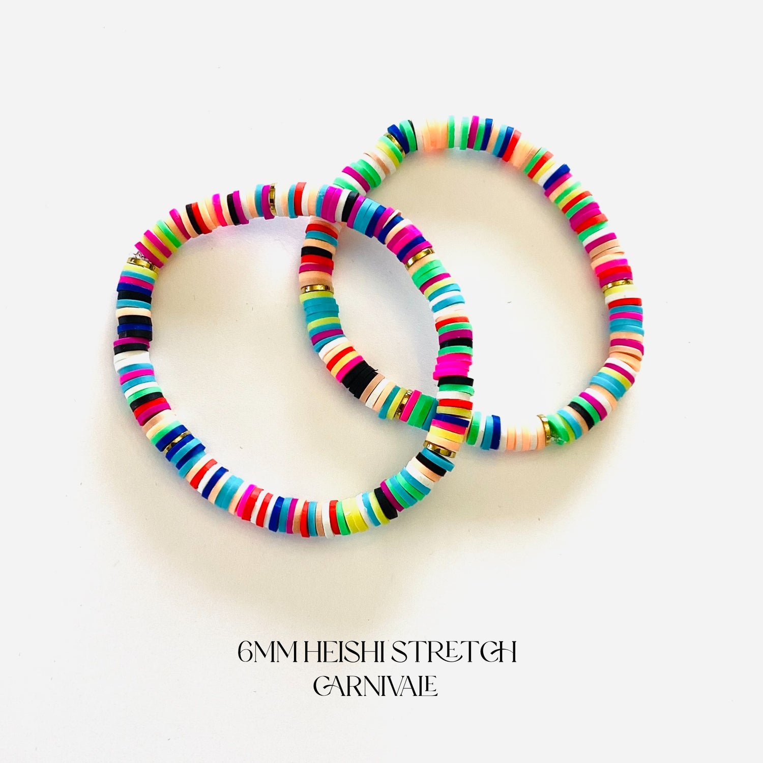 Carnivale Collection :: Heishi Stretch Bracelet Stack {Multiple Colors!}