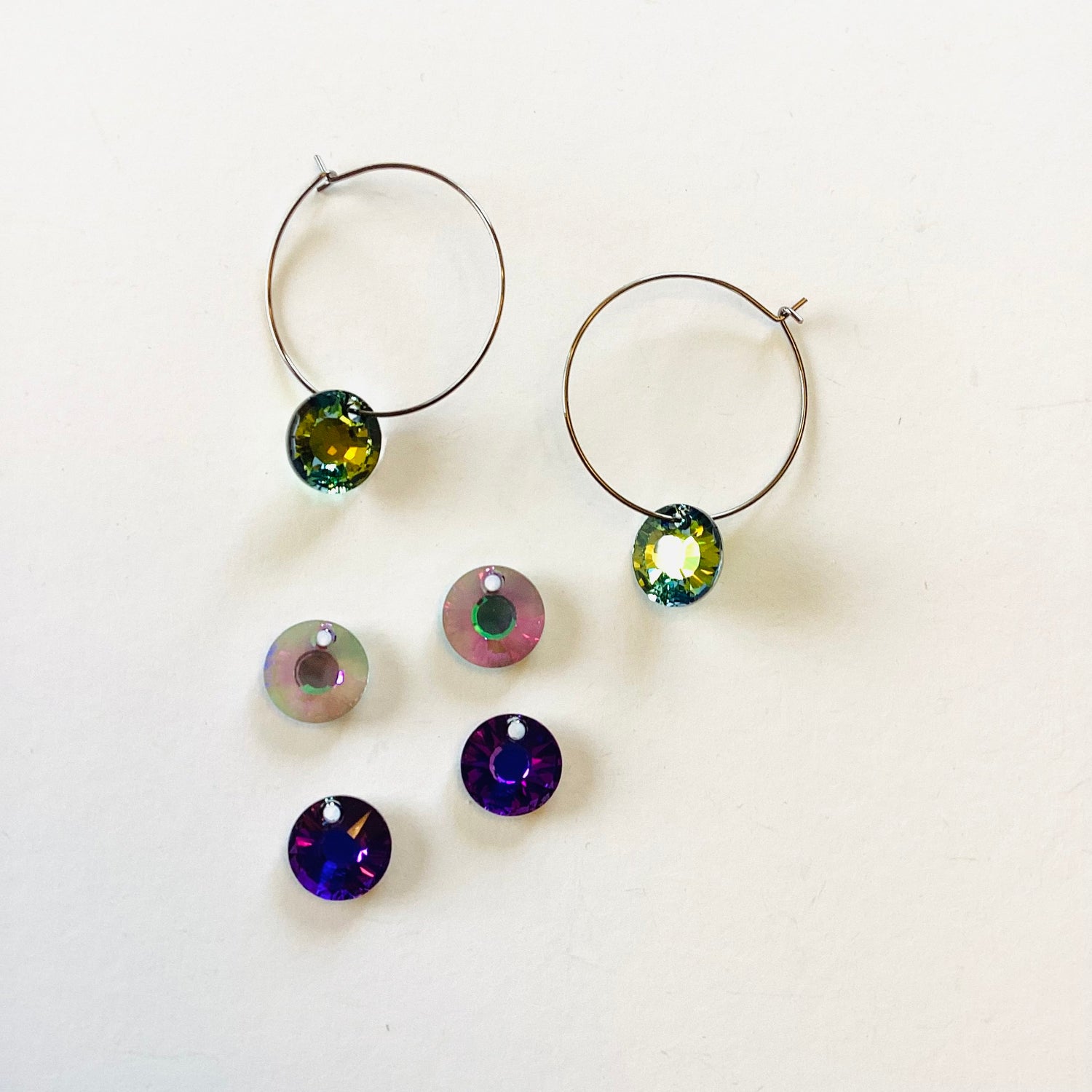 Sun Hoop Earrings {Interchangeable! SET OF THREE Pairs of Earrings!} - KaraMarie