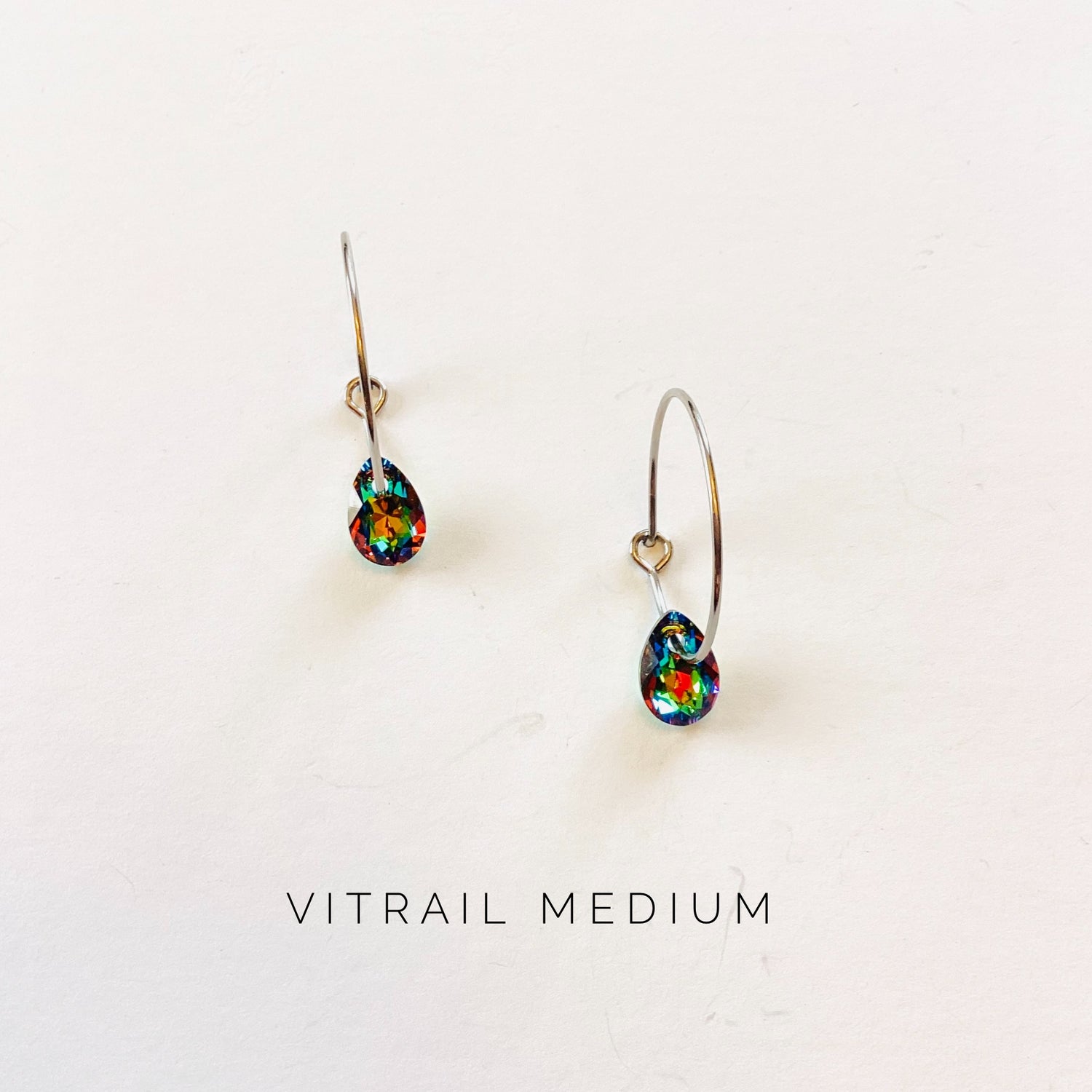 Simple Pear Hoop Earrings {Multiple Colors!}