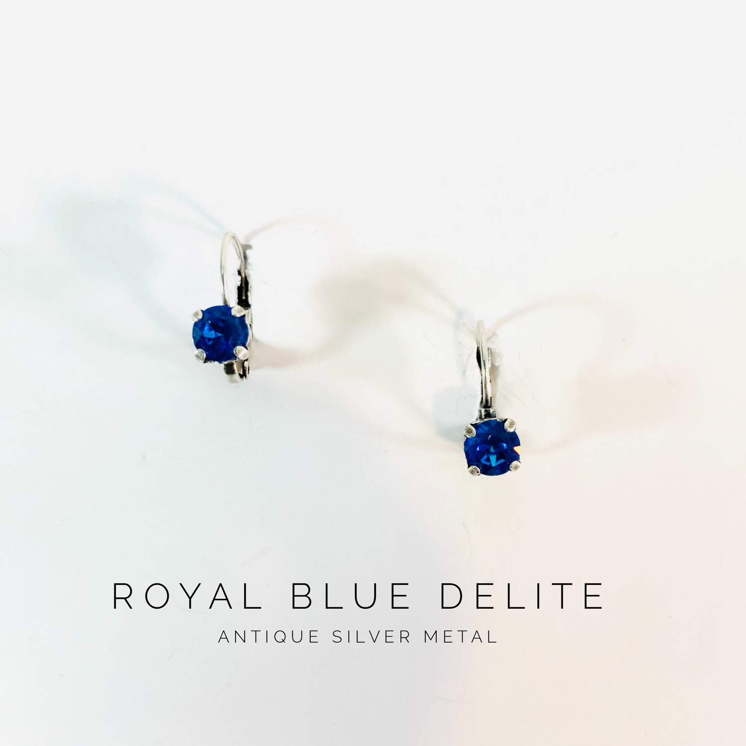 6mm Drop OR Post featuring Royal Blue DeLite