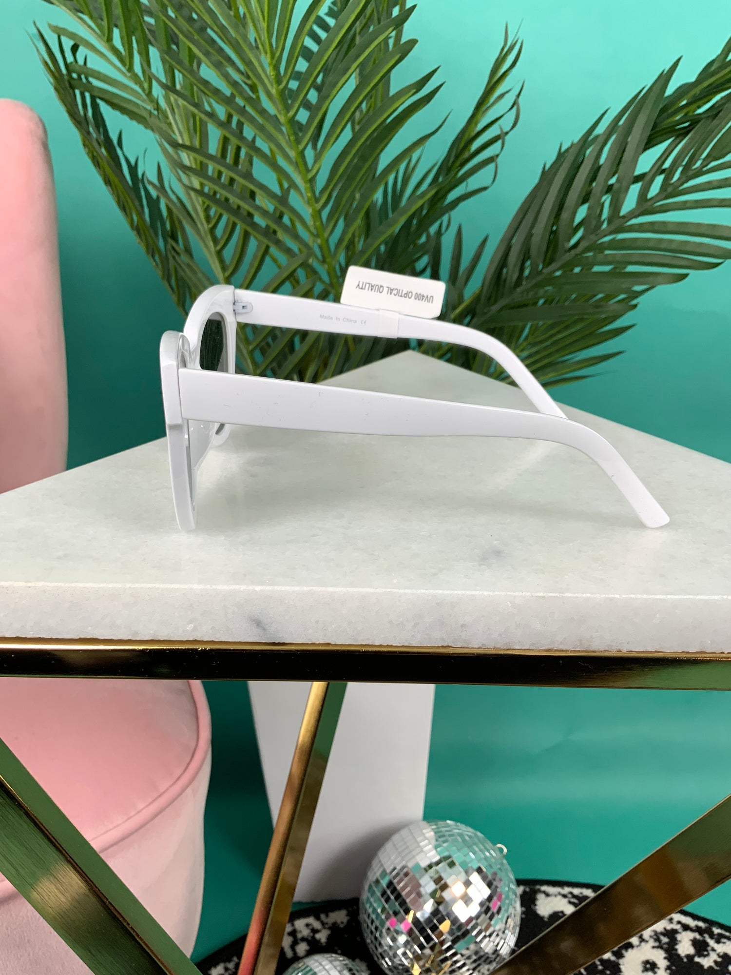 White Cat Eye Sunglasses