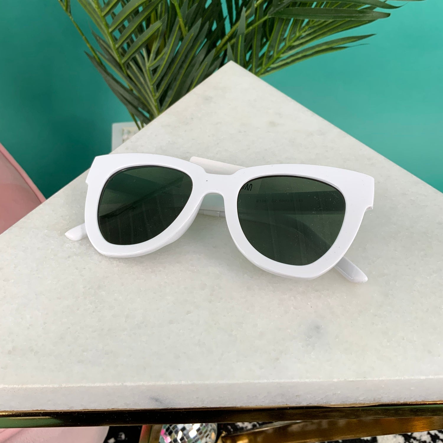White Cat Eye Sunglasses