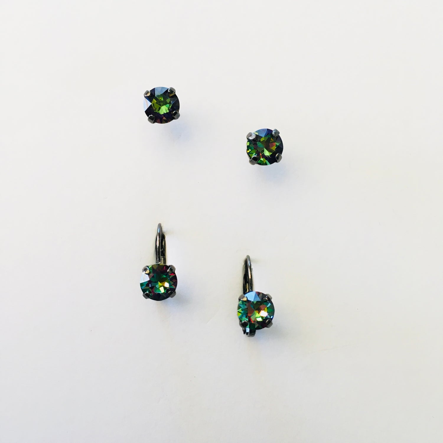 8mm Drop OR Post Earring in Vitrail Medium