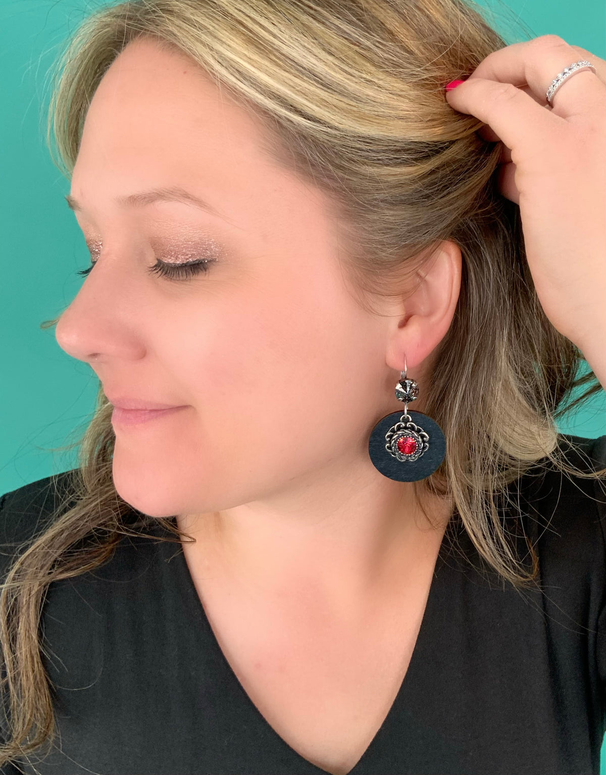 Midnight Rope Wood Earrings - KaraMarie