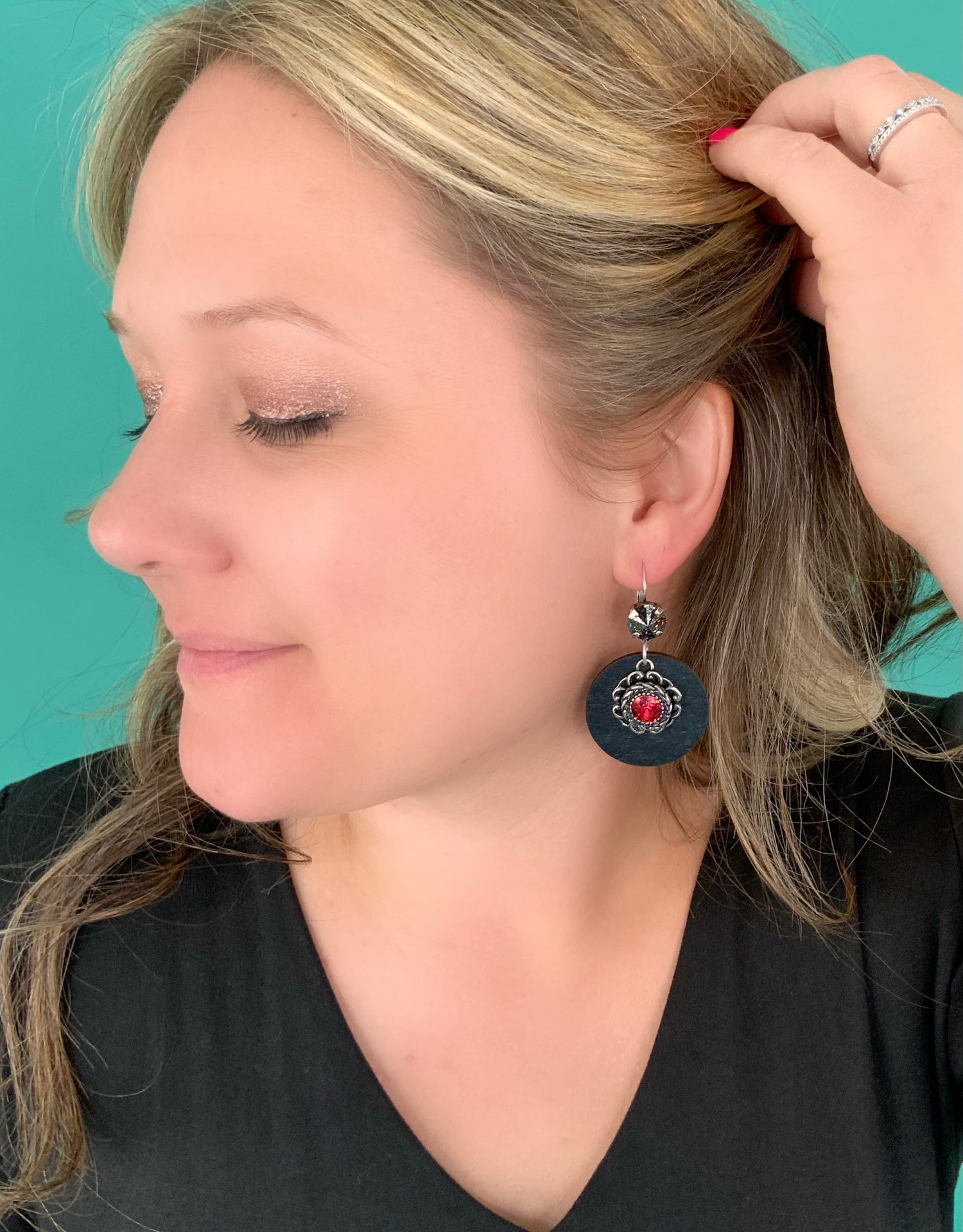 Midnight Rope Wood Earrings - KaraMarie