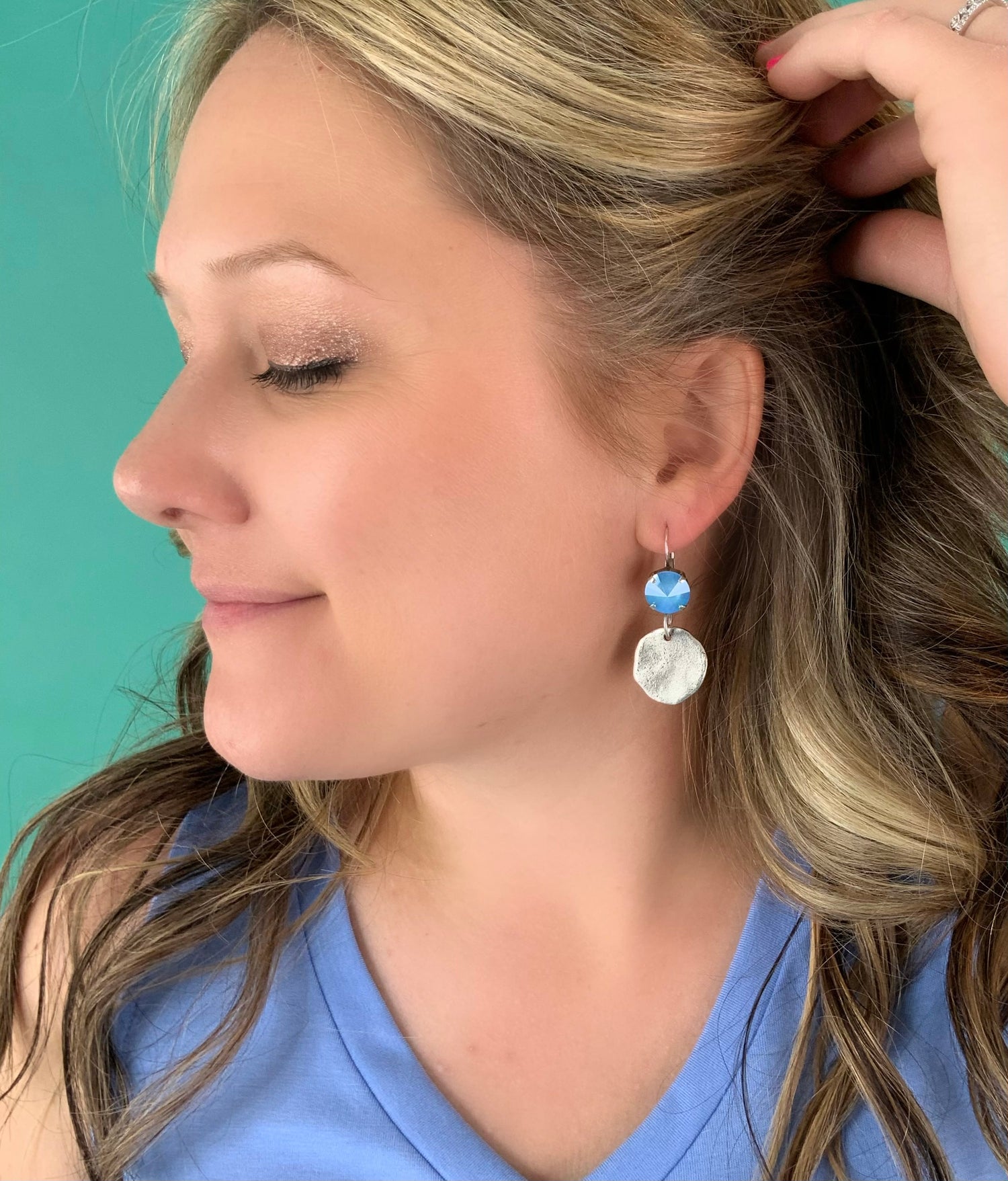 Feeling Fun Metal Pendant Earrings