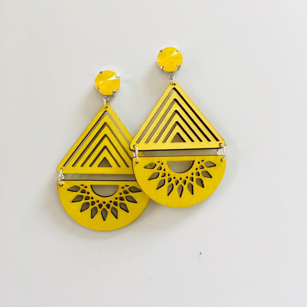 Pocket of Sunshine Wood Earrings - KaraMarie