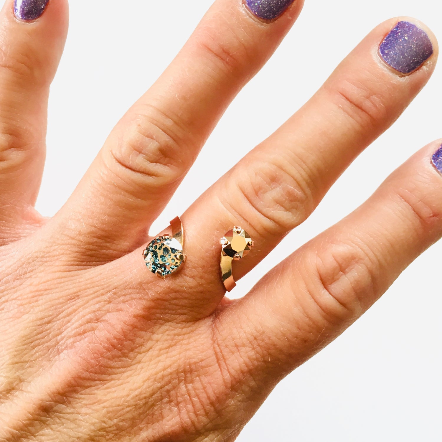 Wrap Ring featuring Aqua Rose Patina