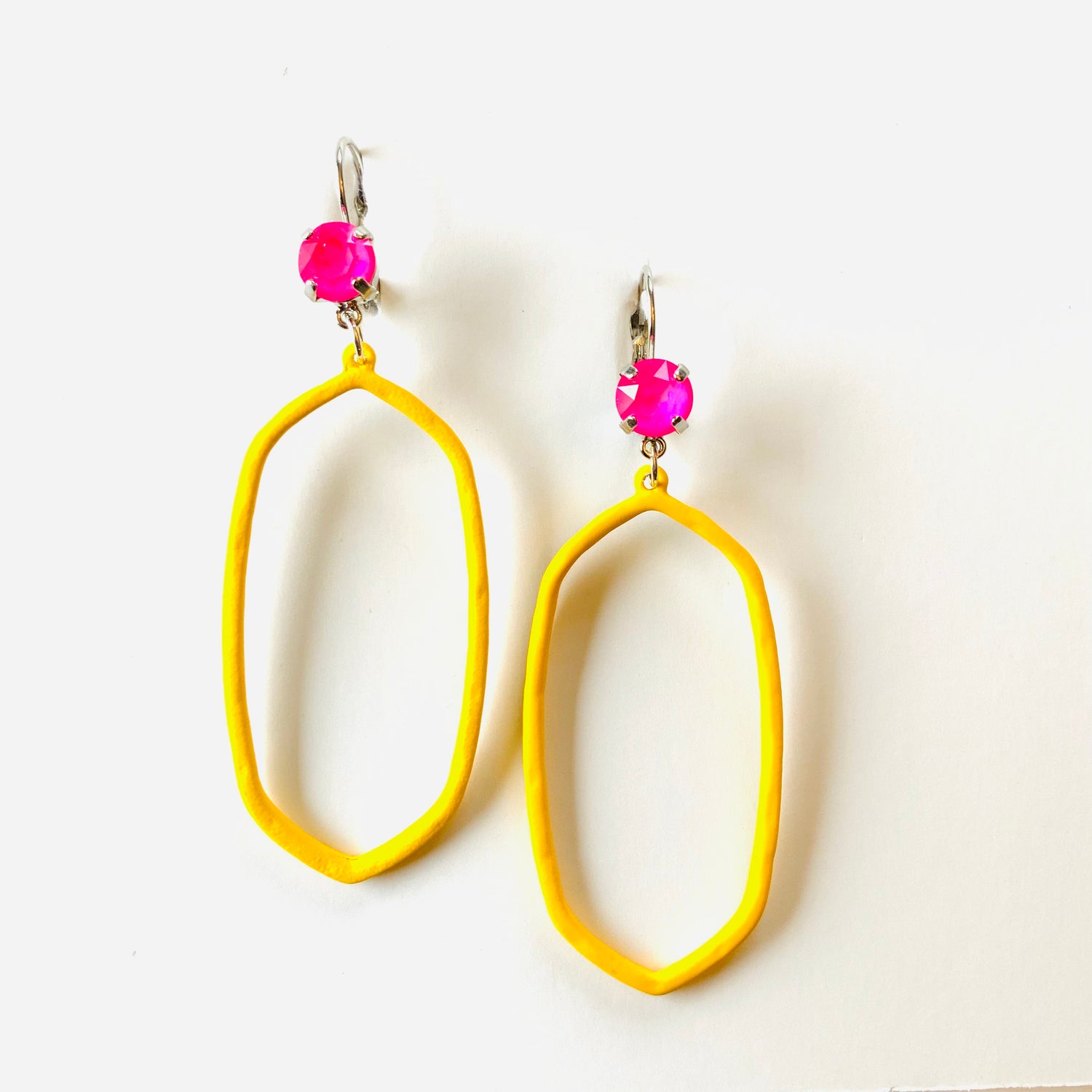 Pops of Yellow Pendant Earring