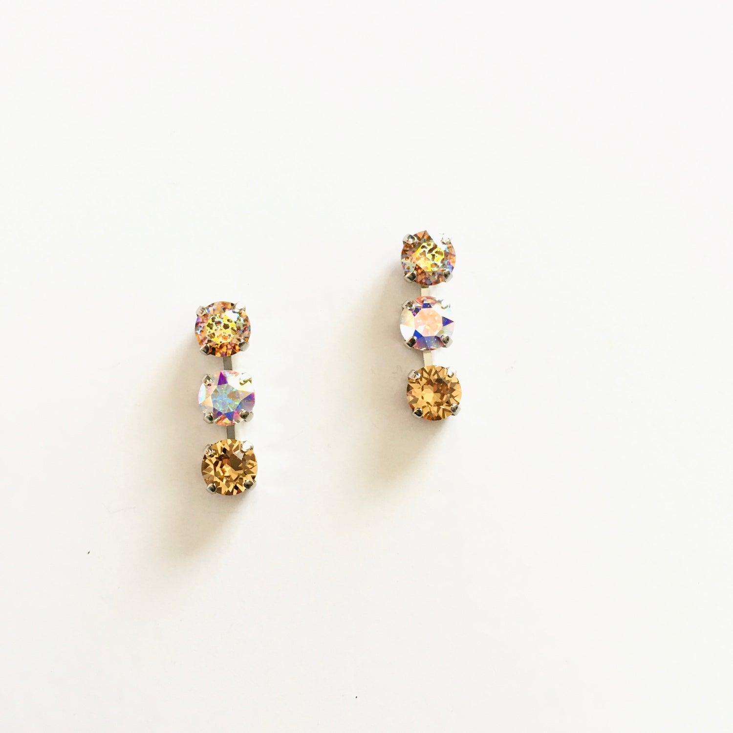 Polka Dot Earrings featuring LCT White Patina