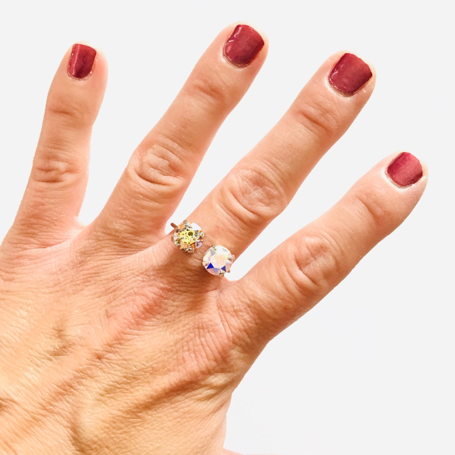 Double Simple Round Ring featuring LCT White Patina