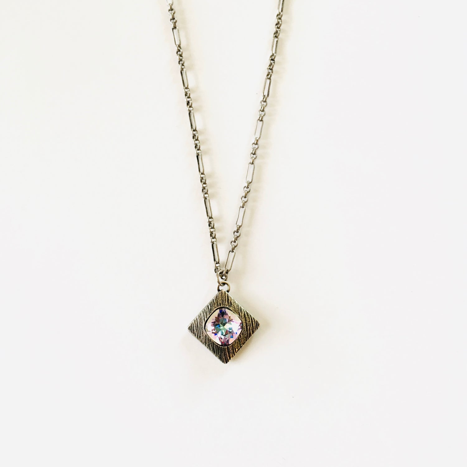 Square Pendant in Vitrail Light - KaraMarie