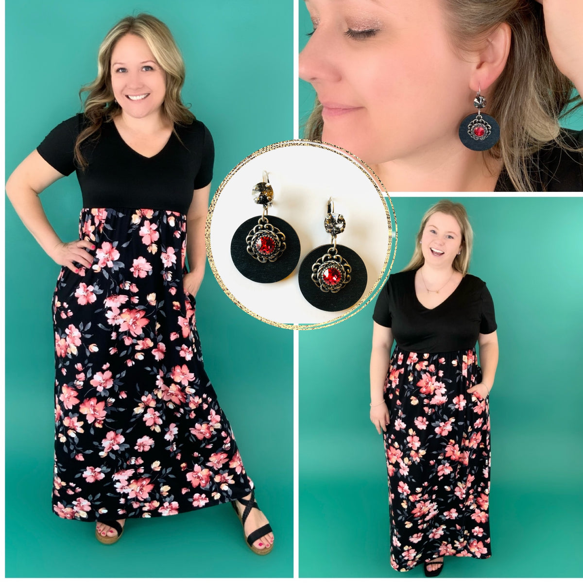 Midnight Rope Wood Earrings - KaraMarie