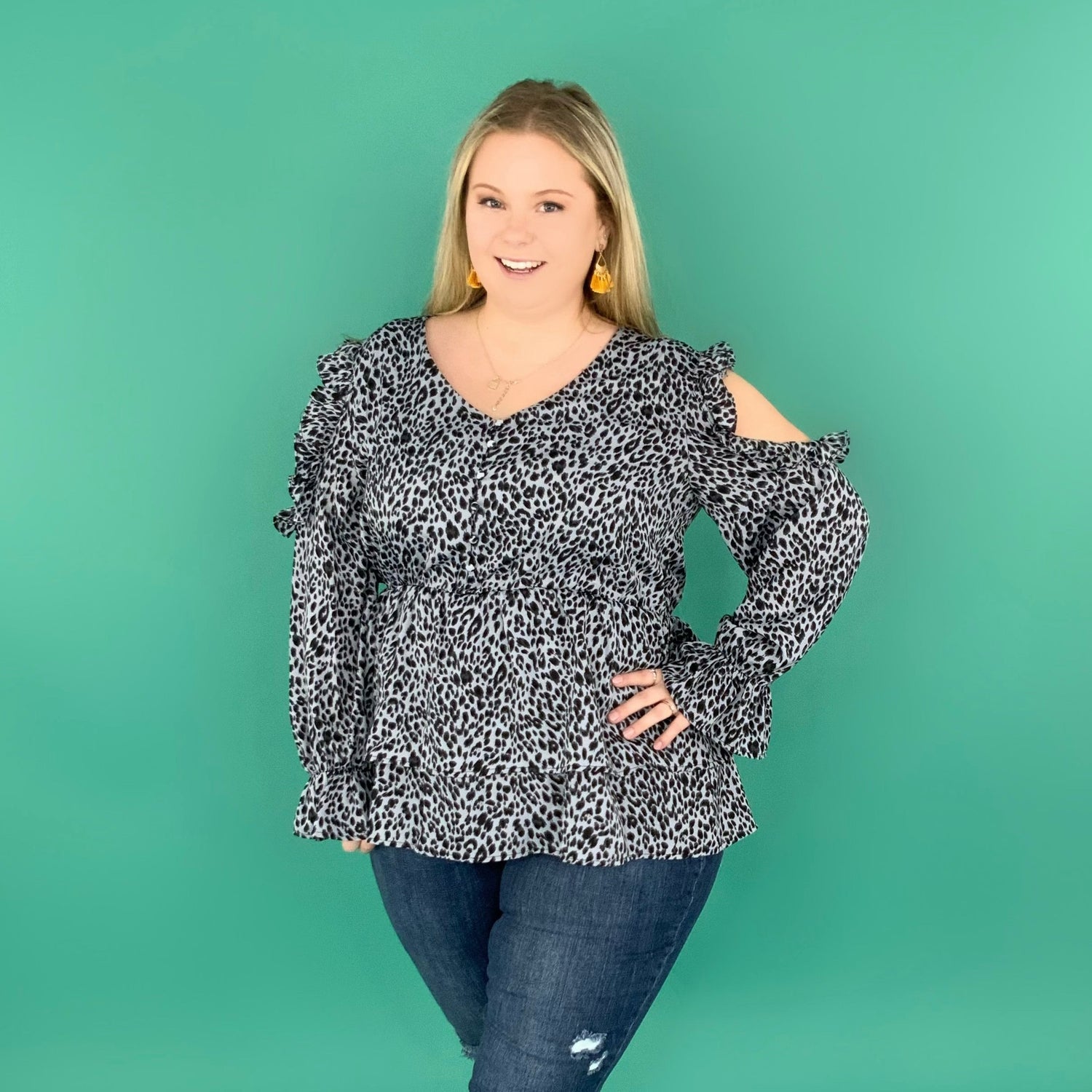 It's A Deal Top in Grey