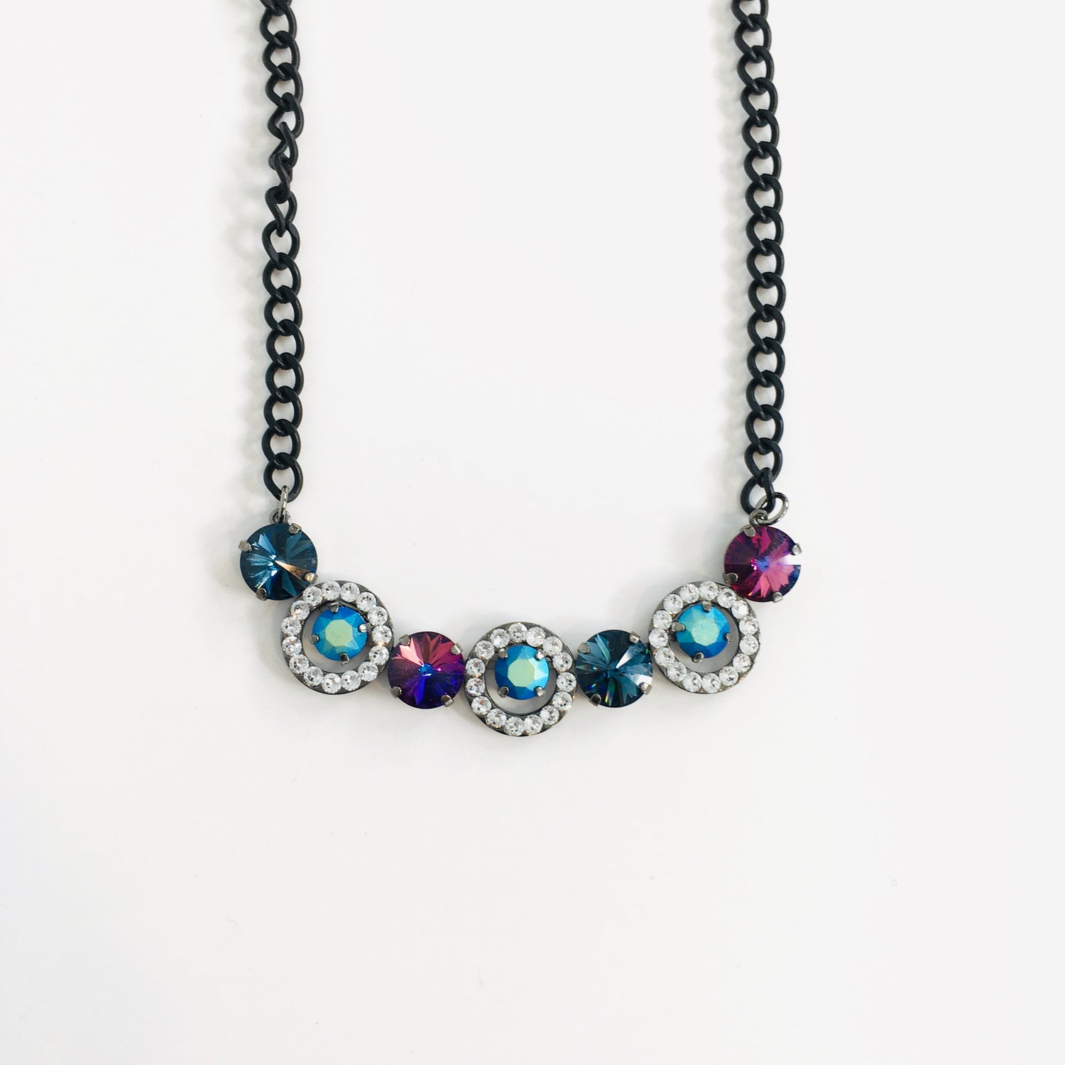 Seeing Spots Necklace featuring Jet Pastel