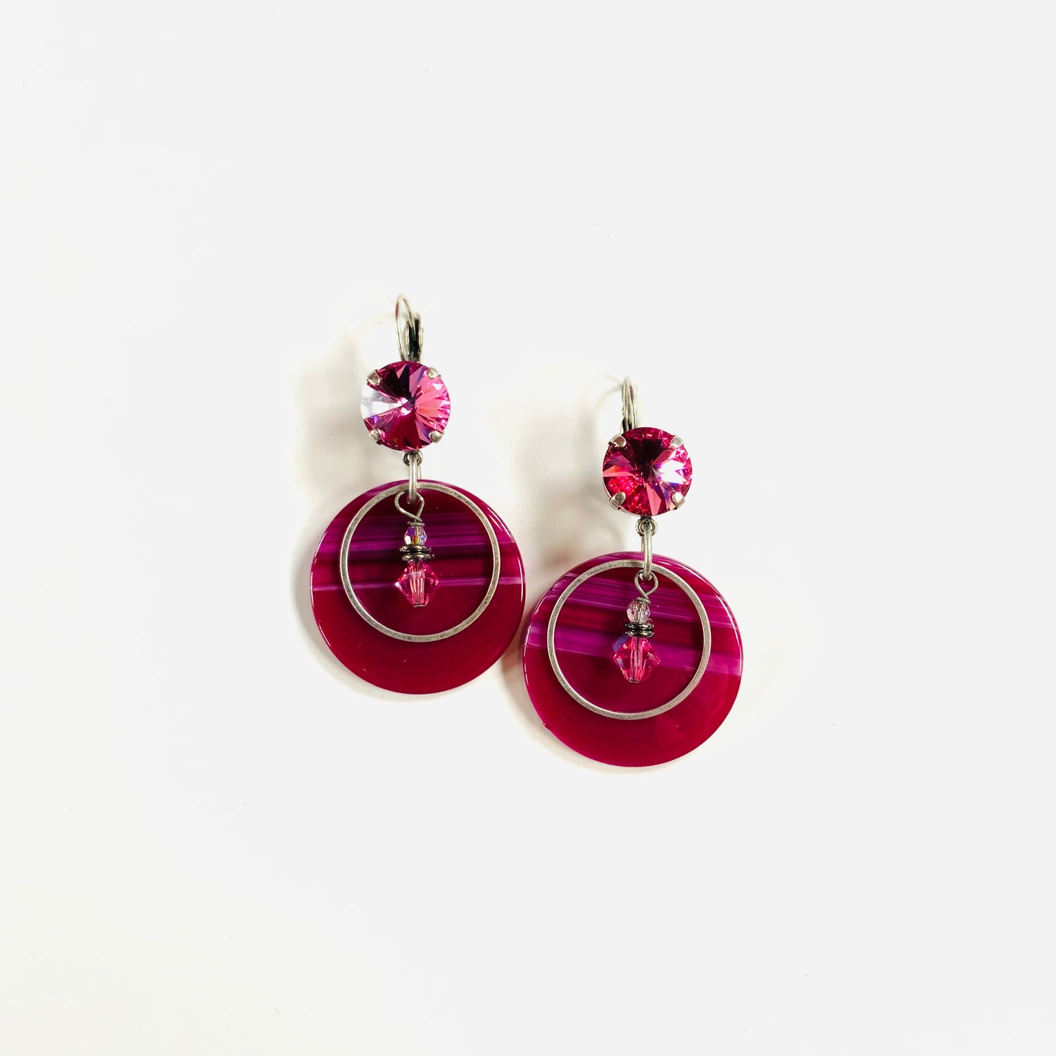 Pink Horizon Drop Earrings