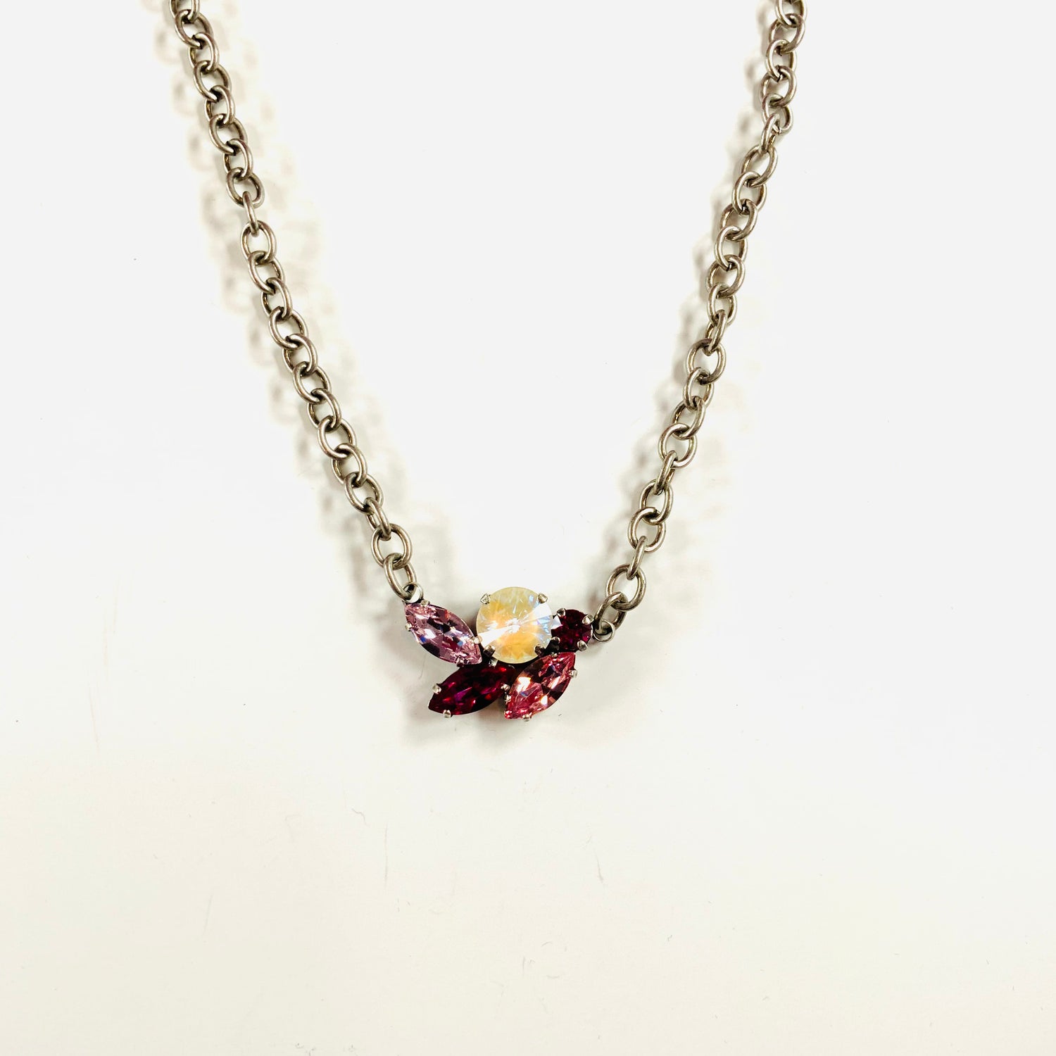 Marquise Feather Necklace
